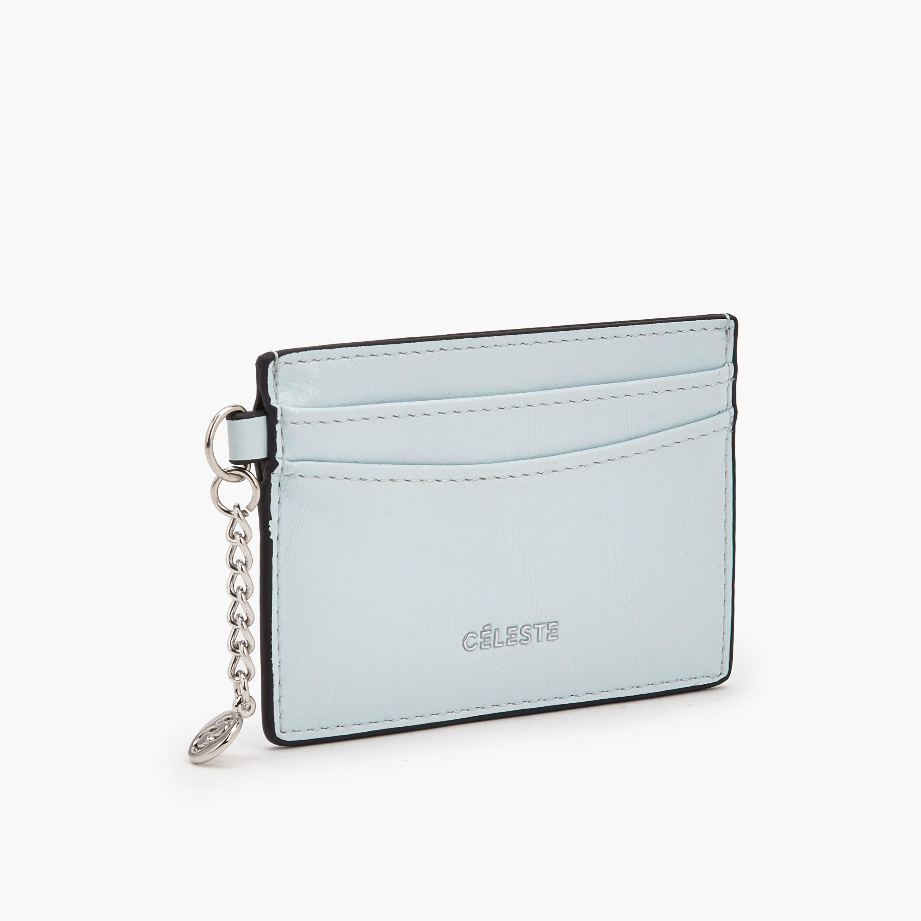 Celeste Solid Card Holder with Charm-women-bagsandwallets-wallets-image-2