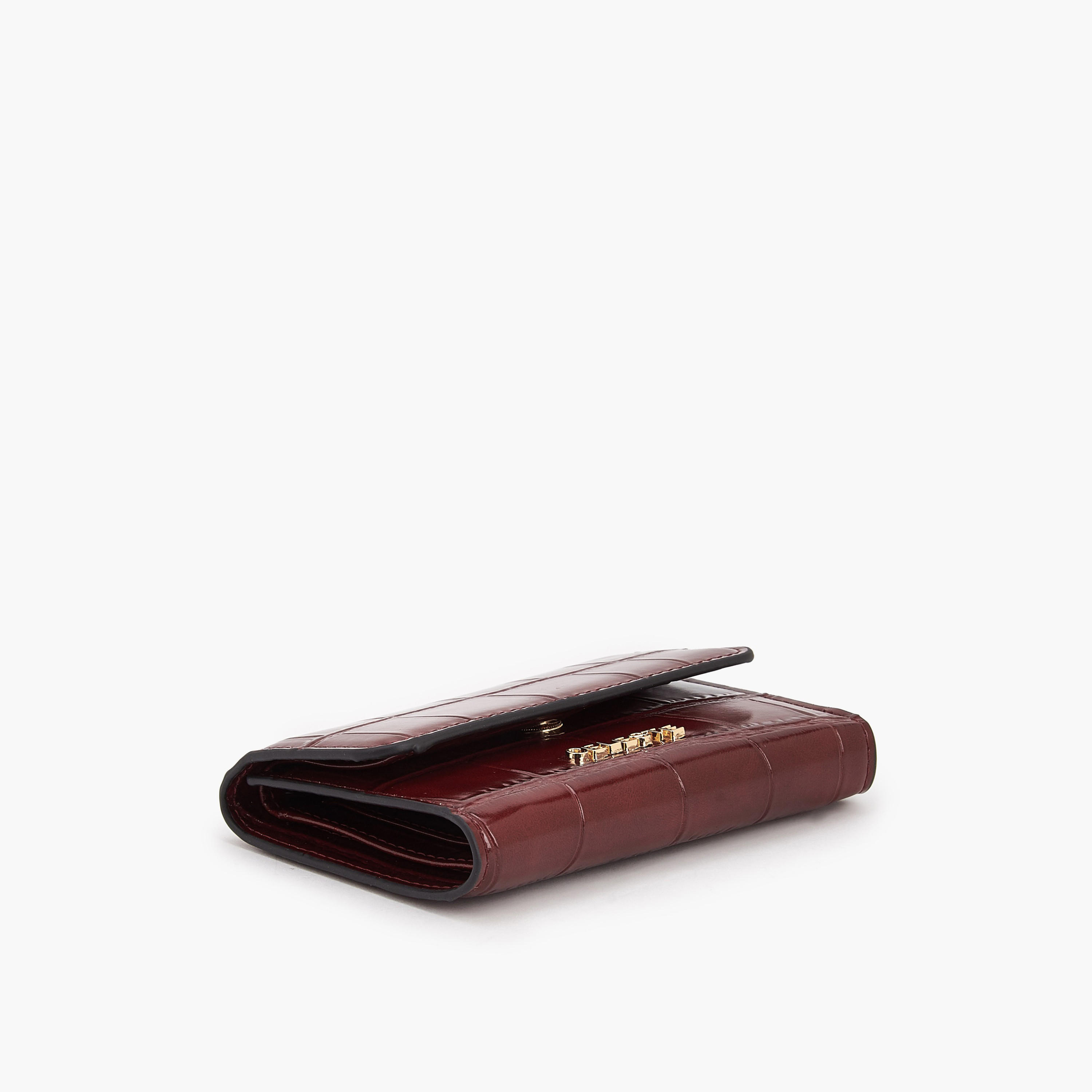 Celeste Textured Wallet with Button Closure-women-bagsandwallets-wallets-image-5