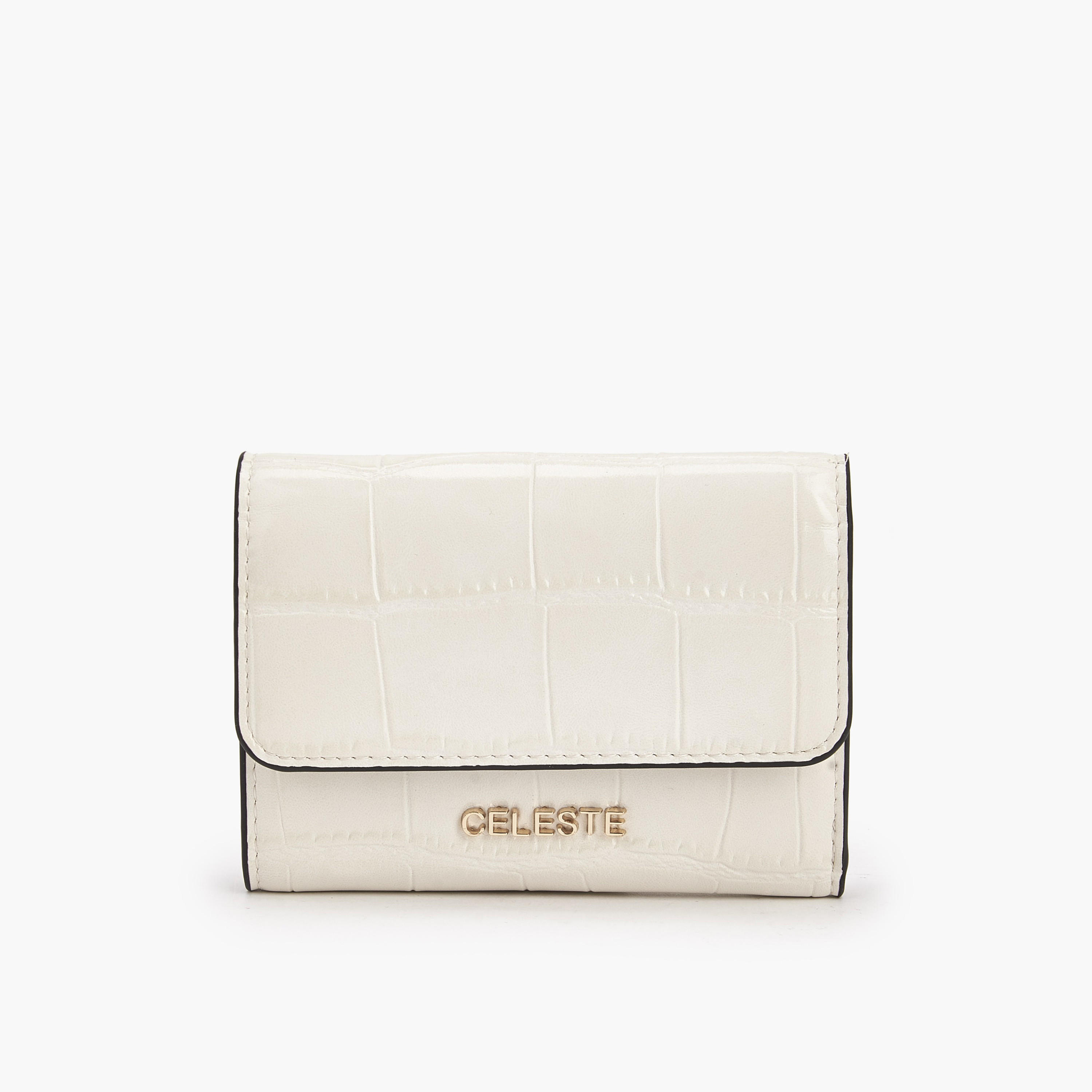 Celeste Textured Wallet with Button Closure-women-bagsandwallets-wallets-image-1