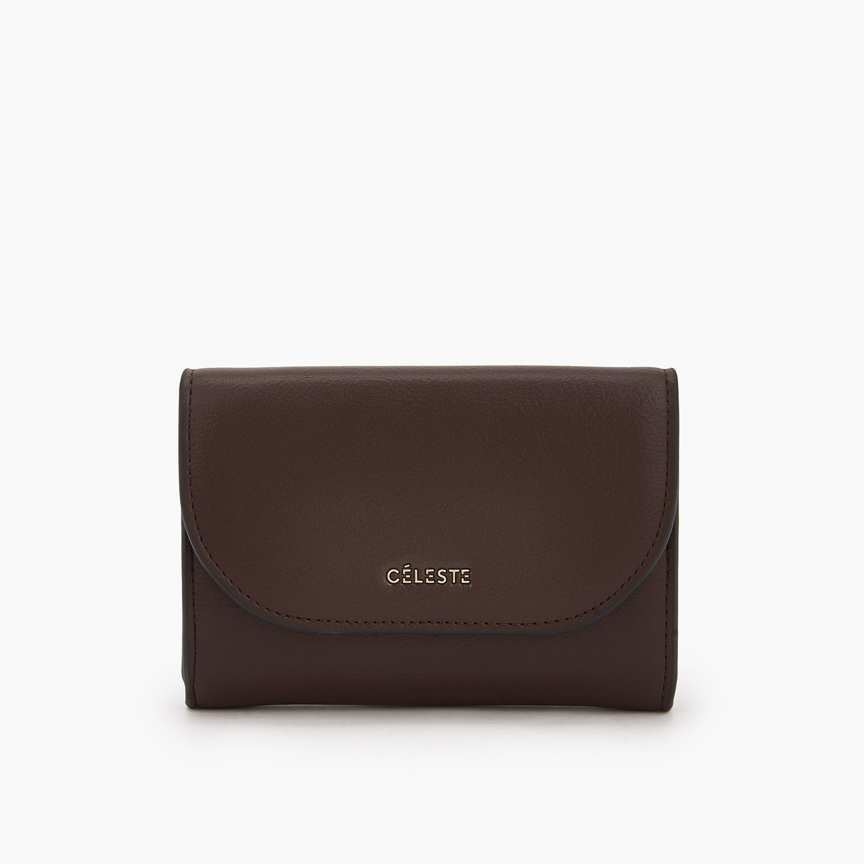 Celeste Solid Wallet with Button Closure-women-bagsandwallets-wallets-image-1