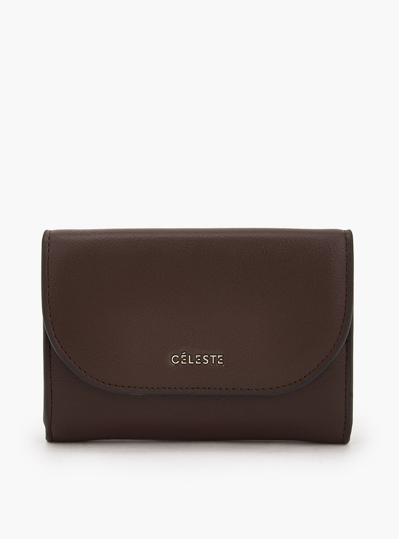 Celeste Solid Wallet with Button Closure-women-bagsandwallets-wallets-image-1
