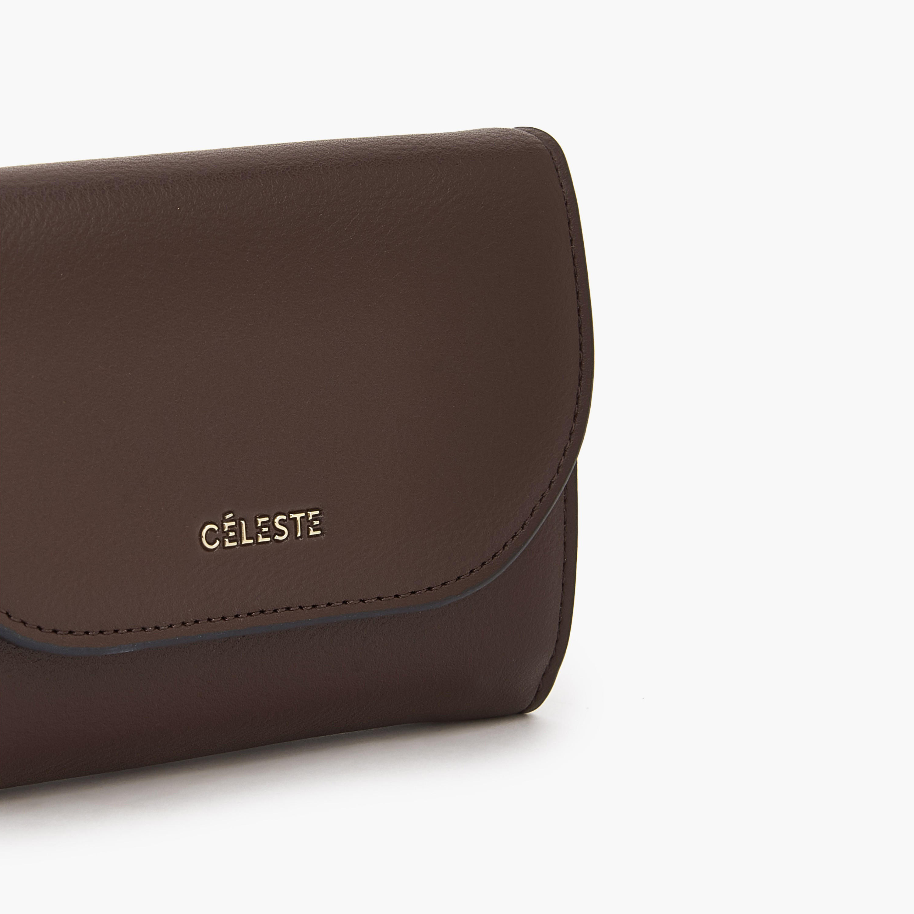 Celeste Solid Wallet with Button Closure-women-bagsandwallets-wallets-image-3
