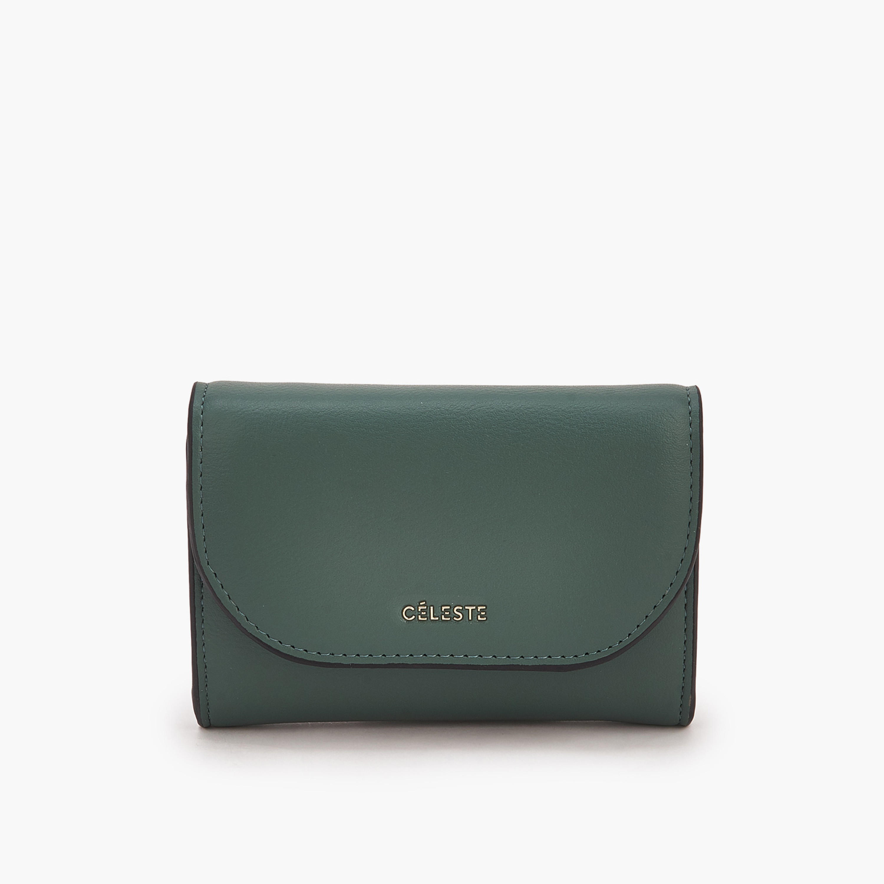 Celeste Solid Wallet with Button Closure-women-bagsandwallets-wallets-image-1