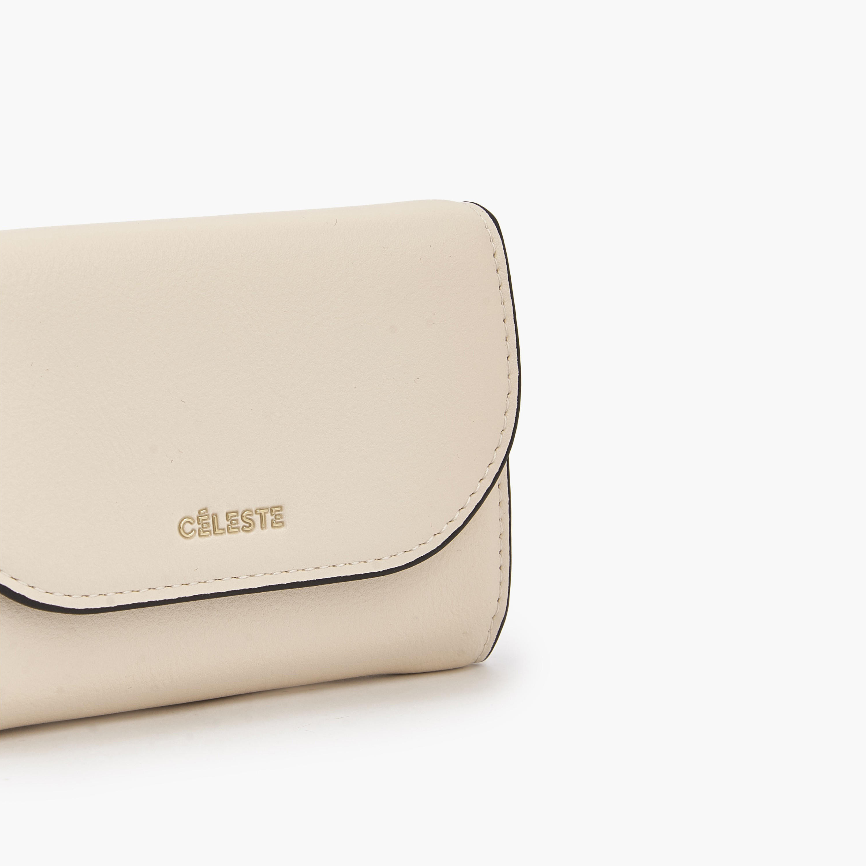 Celeste Solid Wallet with Button Closure-women-bagsandwallets-wallets-image-2