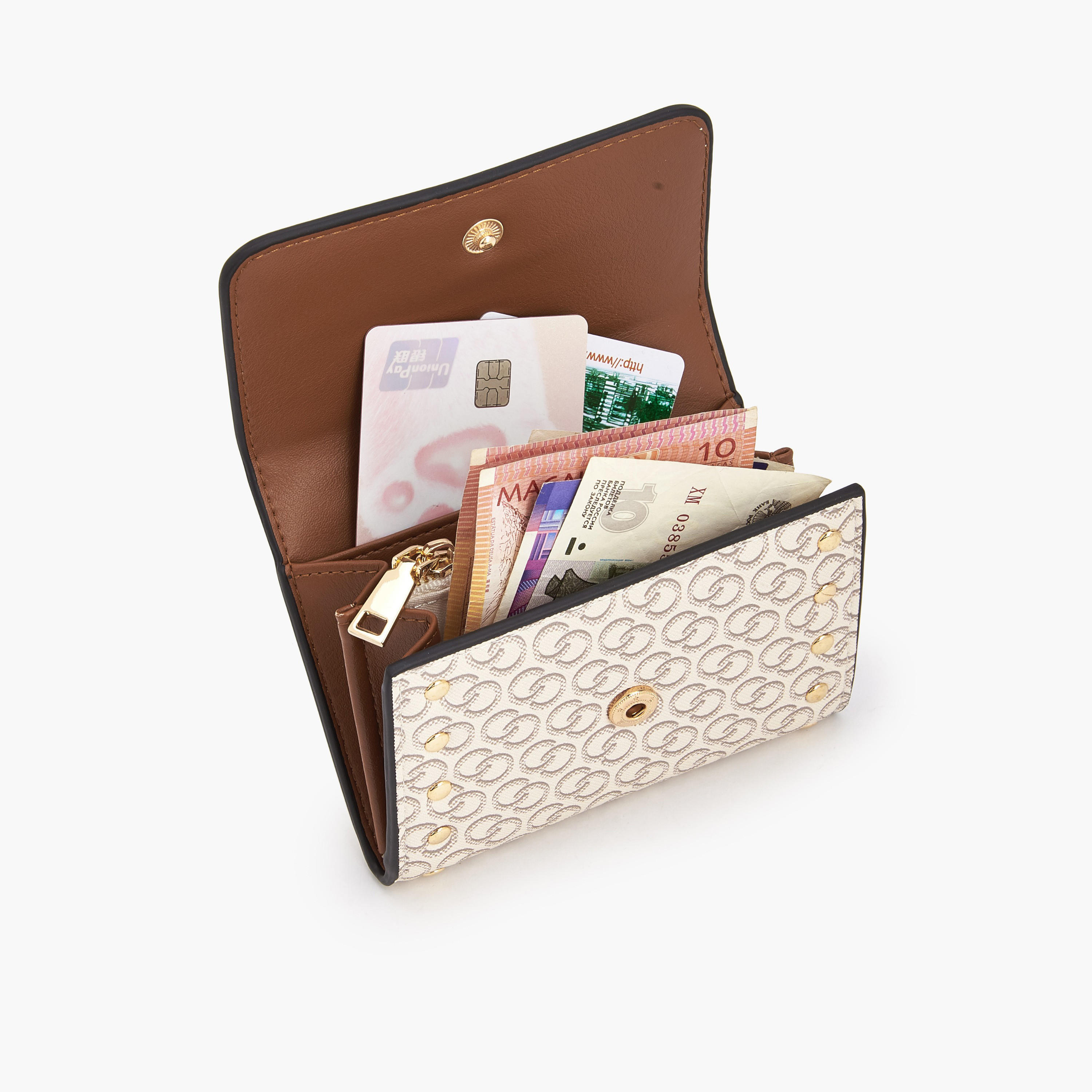 محفظة بزينة دبابيس وزر إغلاق من سيليست-women-bagsandwallets-wallets-image-1