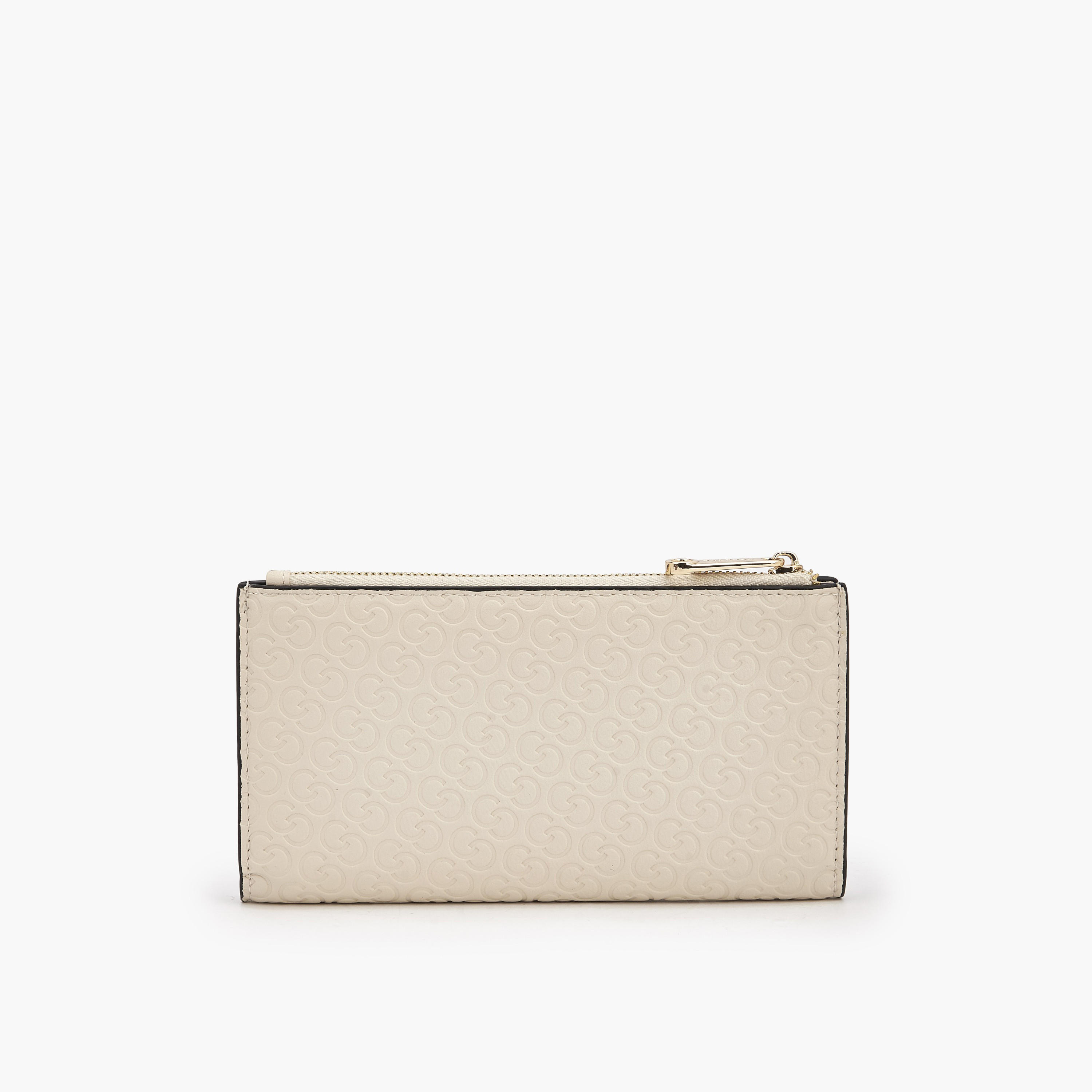 محفظة بنقوش مونوجرام مع زر إغلاق من سيليست-women-bagsandwallets-wallets-image-4