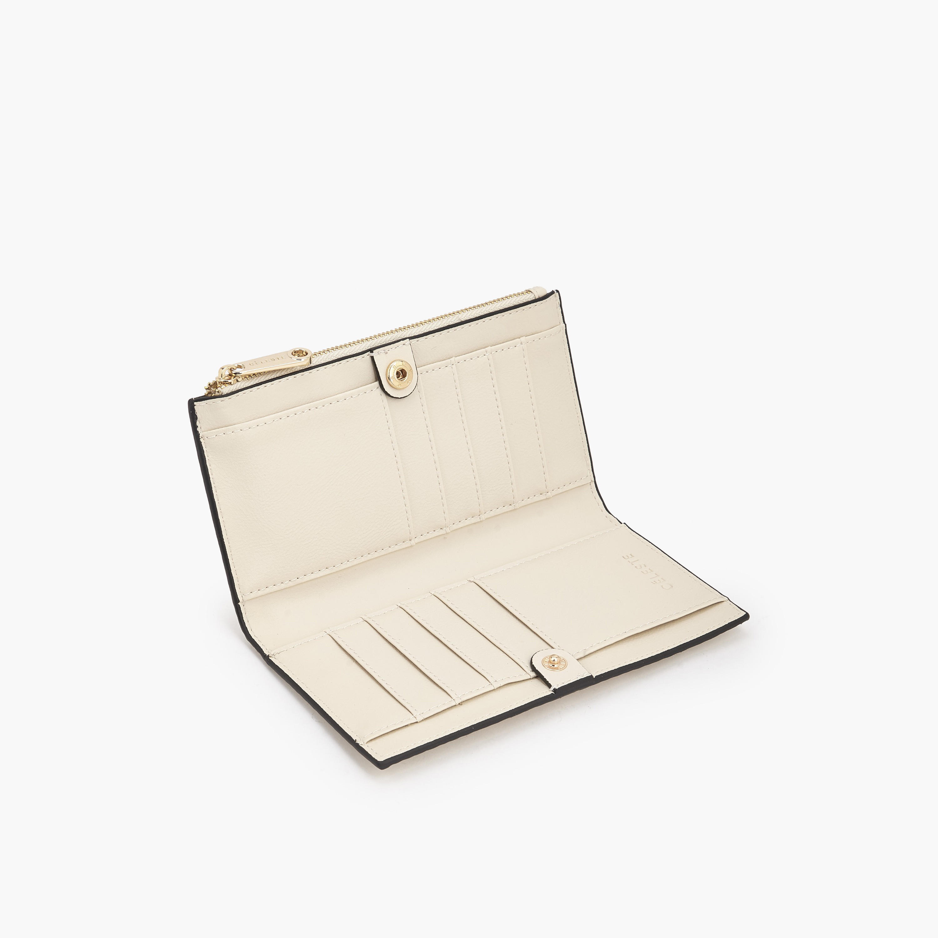 محفظة بنقوش مونوجرام مع زر إغلاق من سيليست-women-bagsandwallets-wallets-image-2
