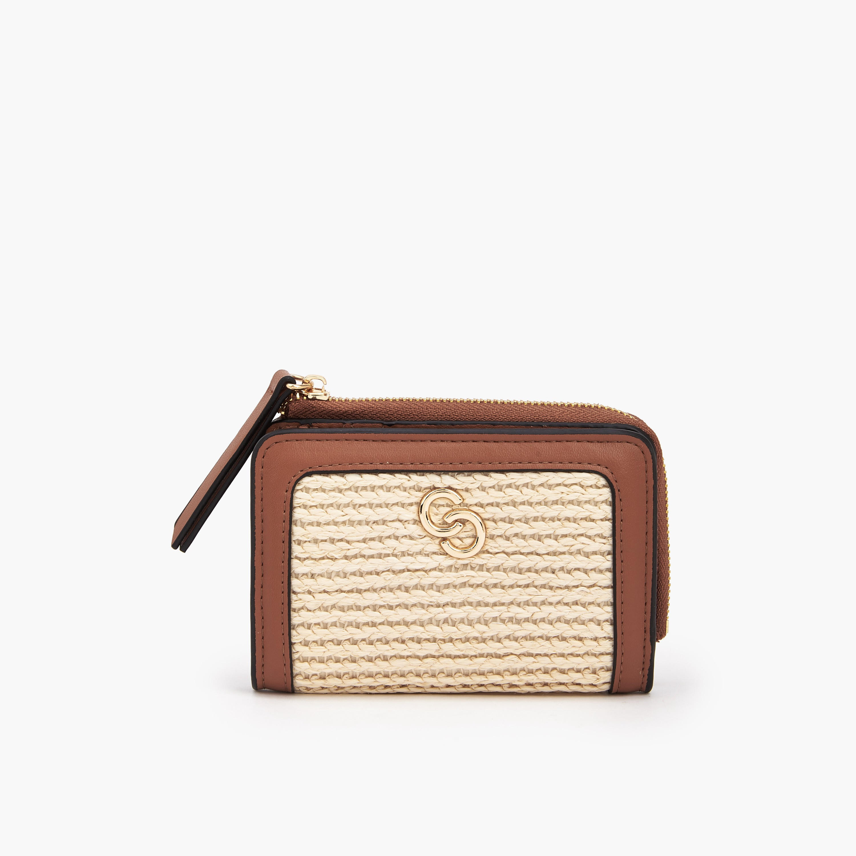 Celeste Textured Wallet with Zip Closure-women-bagsandwallets-wallets-image-1
