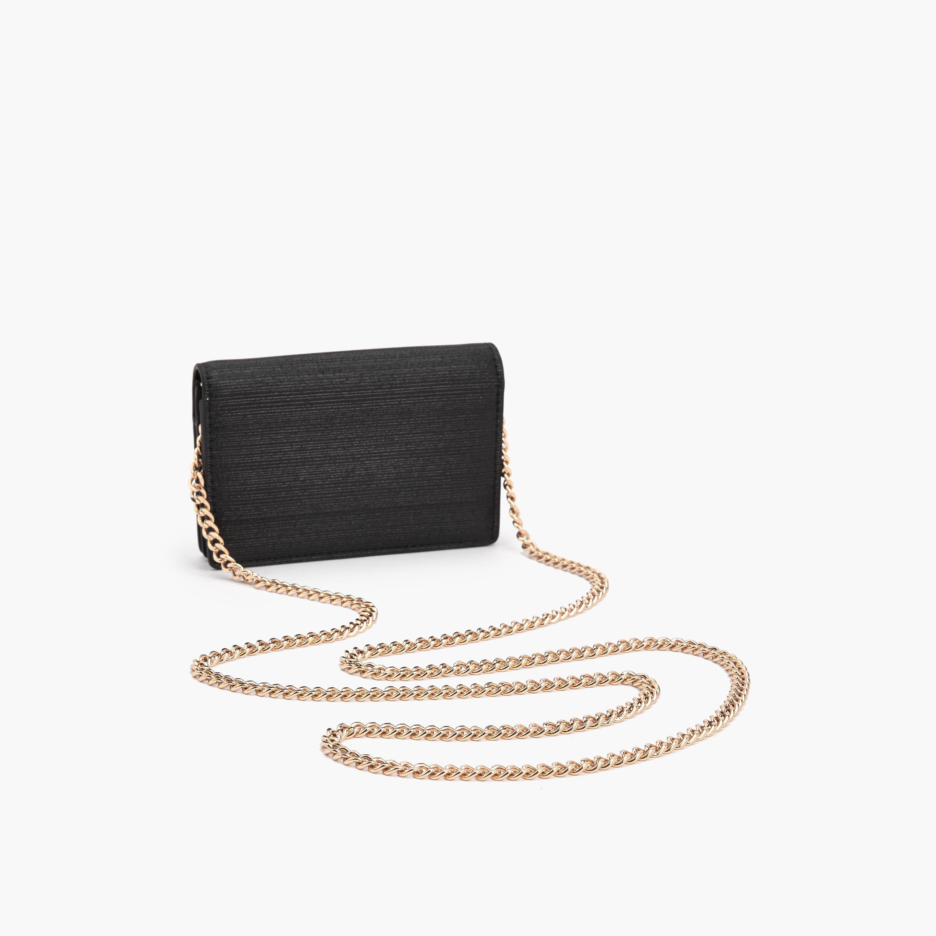 Celeste Textured Crossbody Bag with Chain Strap-women-bagsandwallets-handbags-image-5