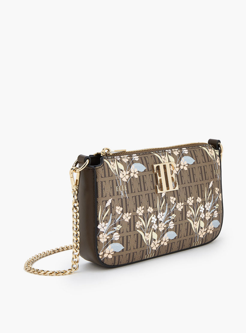 شنطة كروس بودي بطبعات مونوجرام وأزهار وحزام سلسلة من إيل-women-bagsandwallets-handbags-image-4