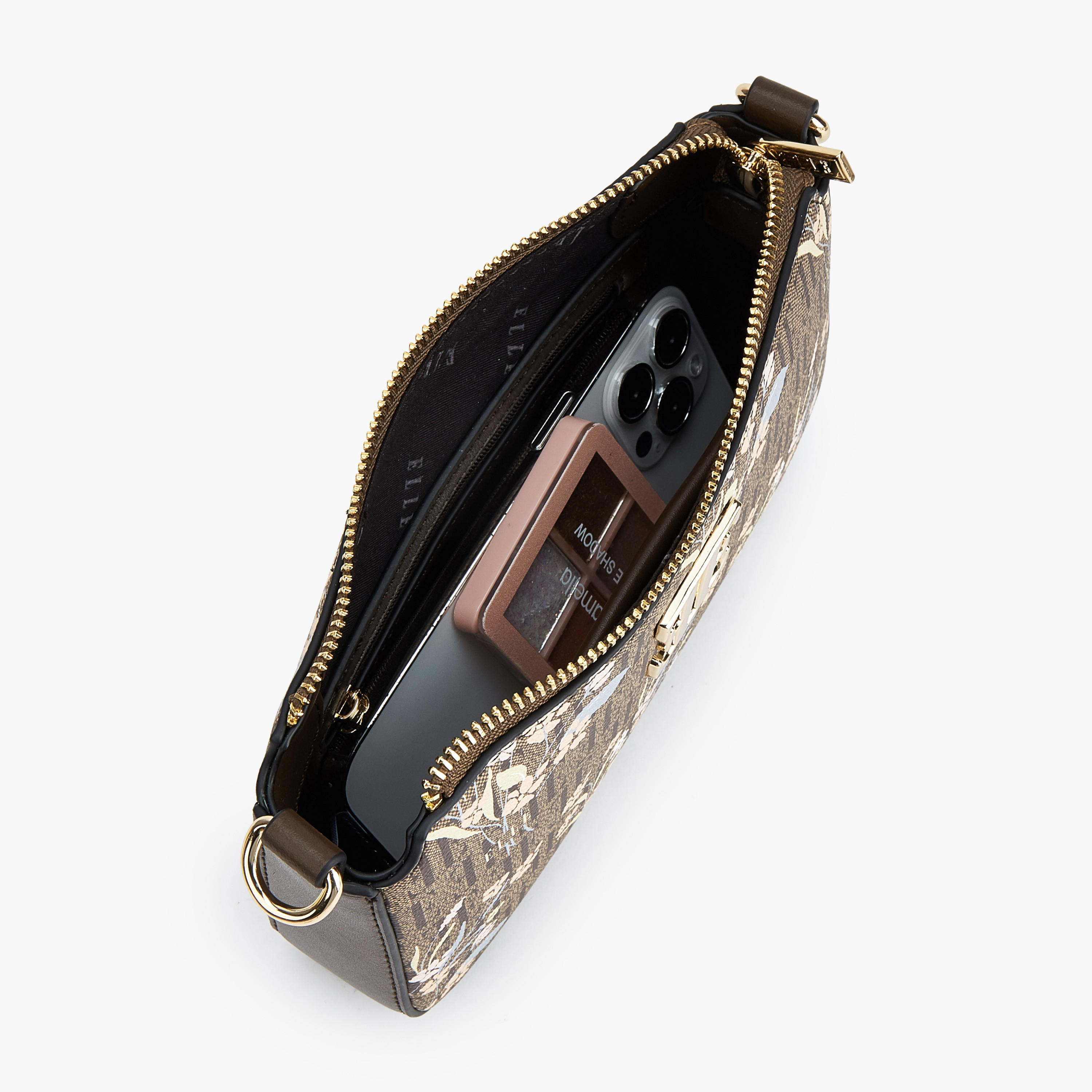 شنطة كروس بودي بطبعات مونوجرام وأزهار وحزام سلسلة من إيل-women-bagsandwallets-handbags-image-8