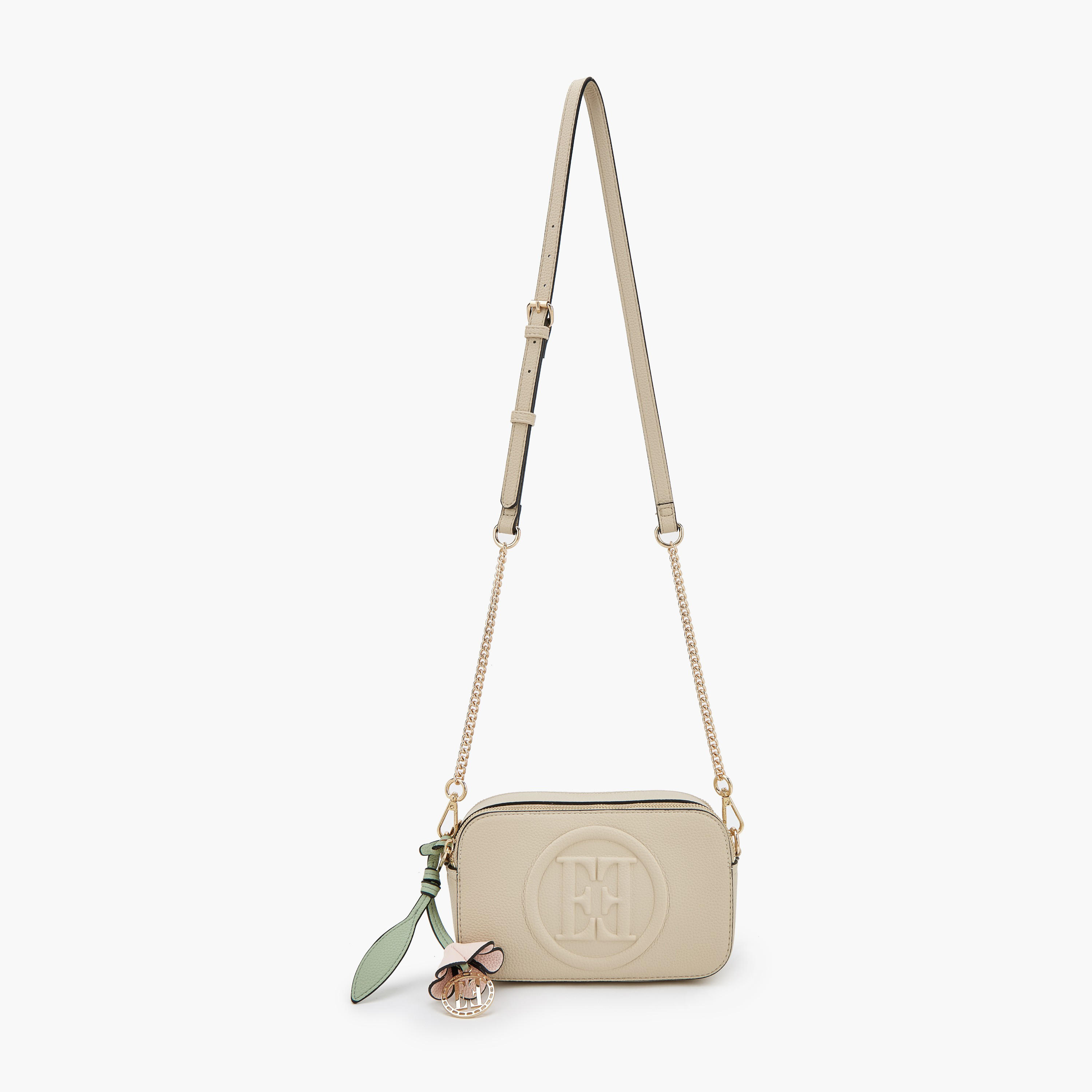 Elle Monogram Embossed Crossbody Bag with Chain Strap-women-bagsandwallets-handbags-image-3