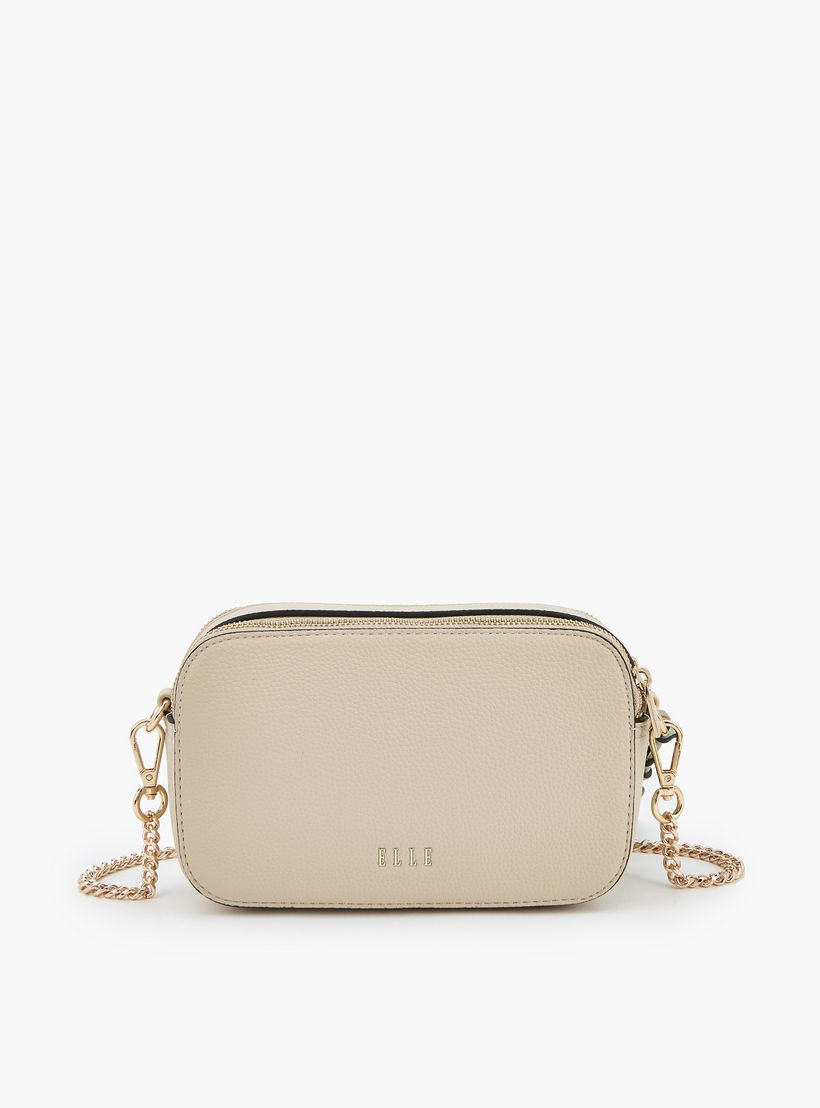 Elle Monogram Embossed Crossbody Bag with Chain Strap-women-bagsandwallets-handbags-image-6