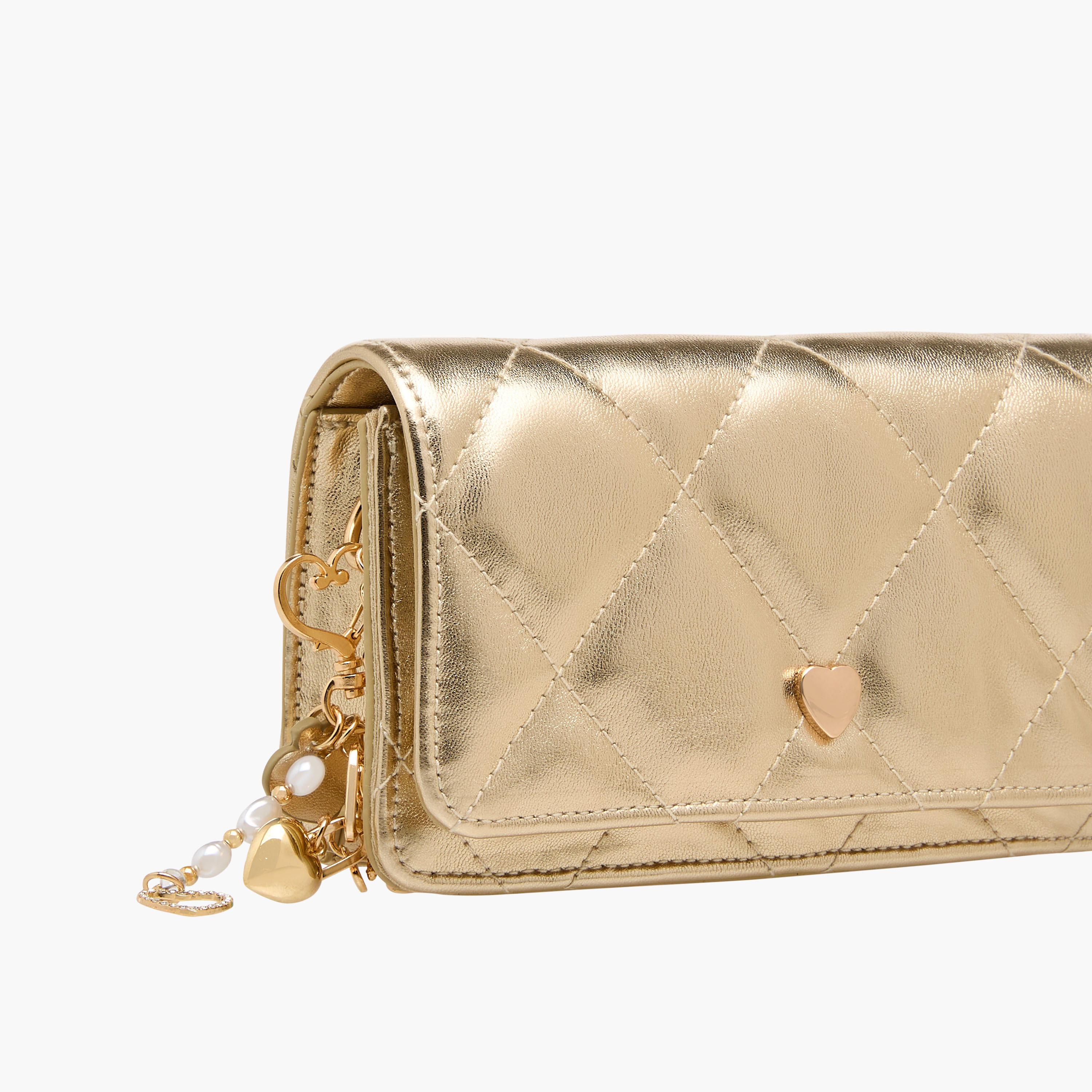 Little Missy Quilted Crossbody Bag with Chain Strap-girls-accessories-bags-image-4