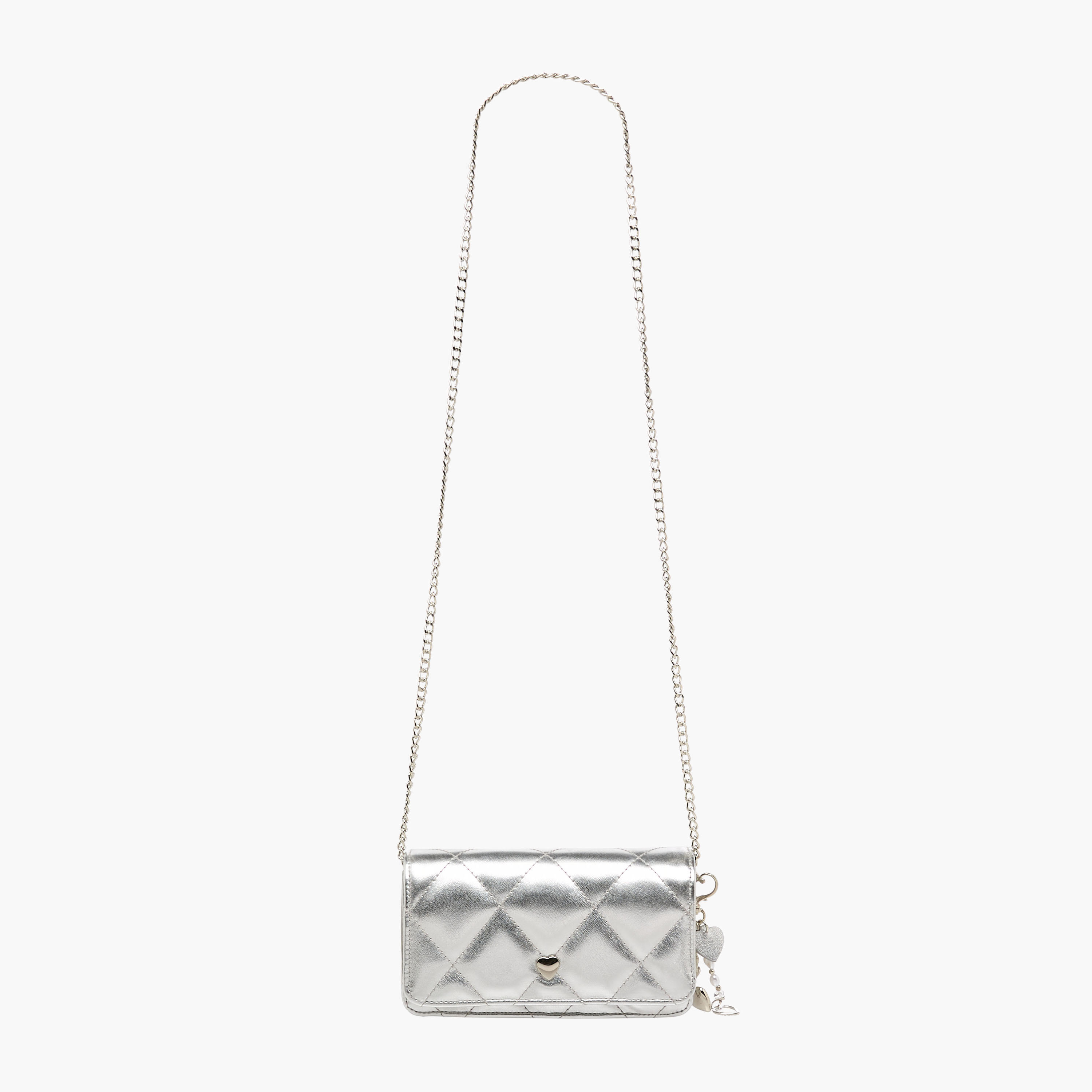 Little Missy Quilted Crossbody Bag with Chain Strap-girls-accessories-bags-image-3
