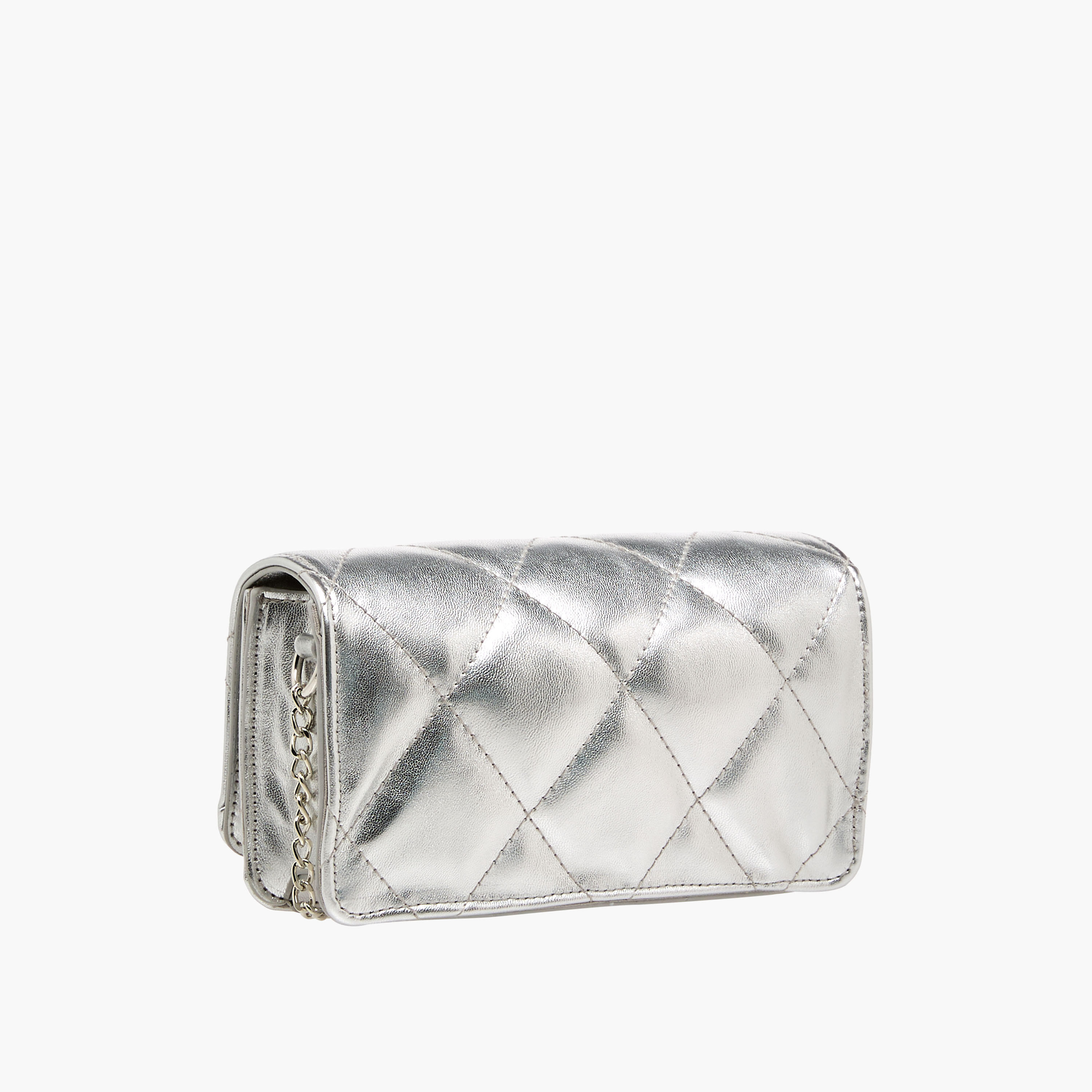 Little Missy Quilted Crossbody Bag with Chain Strap-girls-accessories-bags-image-4