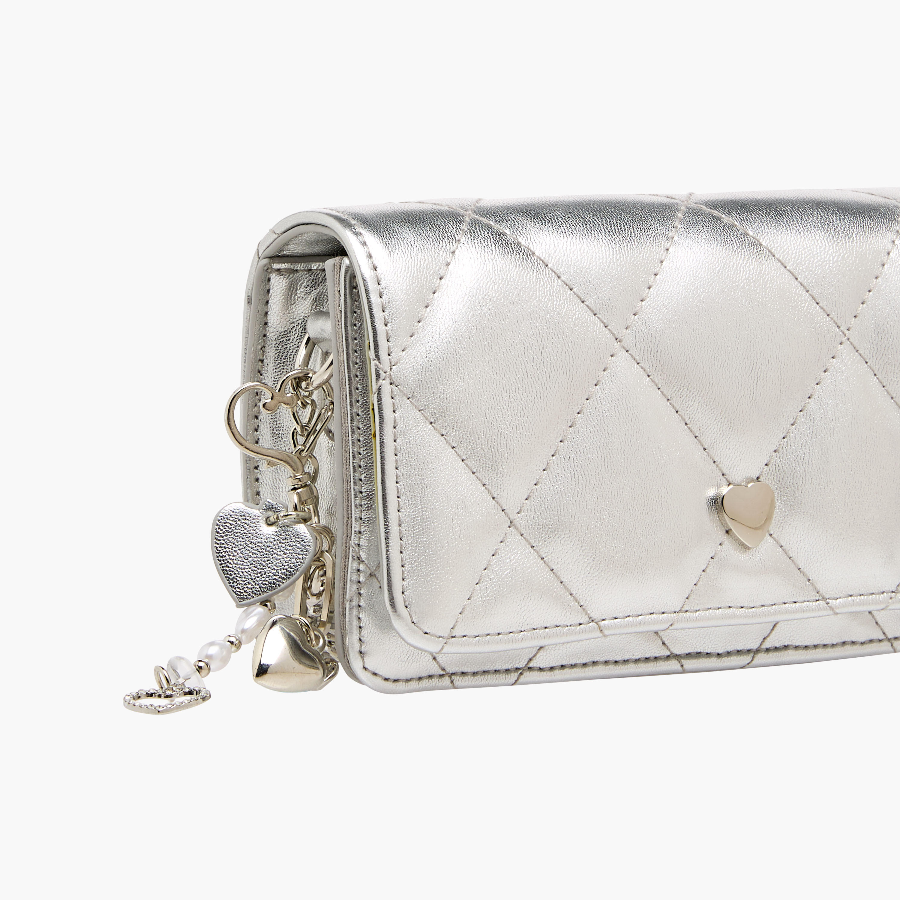 Little Missy Quilted Crossbody Bag with Chain Strap-girls-accessories-bags-image-5