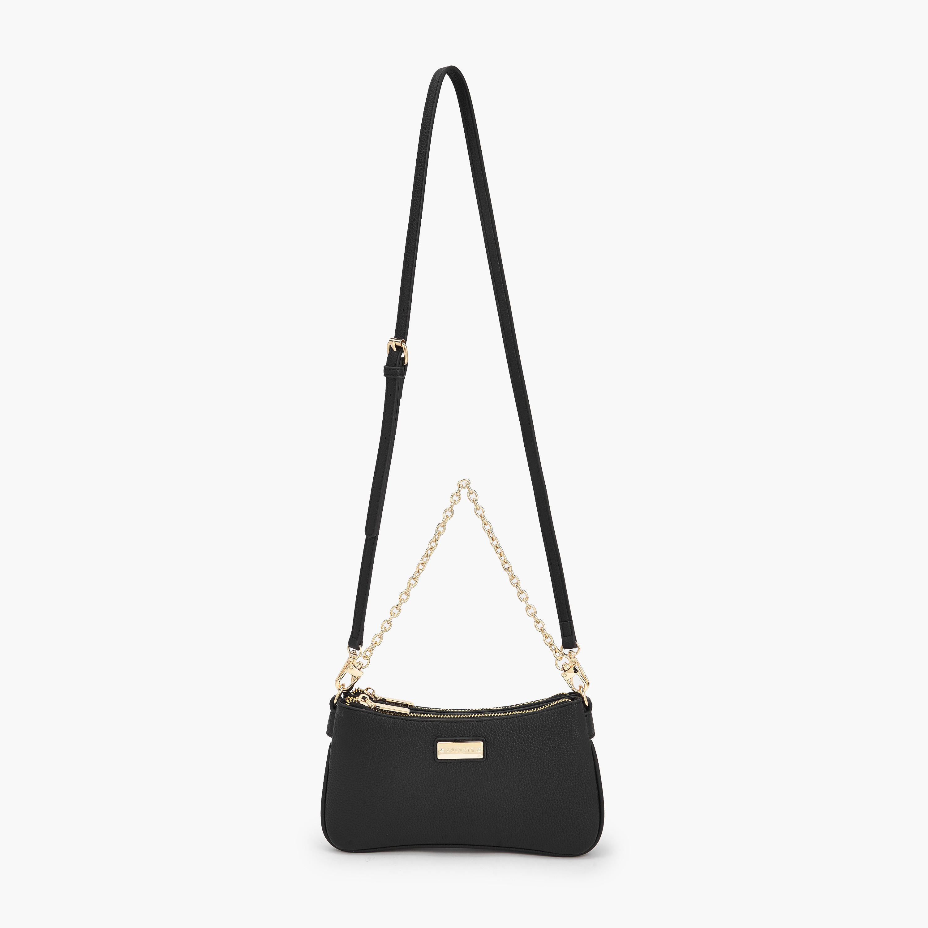 Celeste Textured Crossbody Bag with Zip Closure-women-bagsandwallets-handbags-image-3