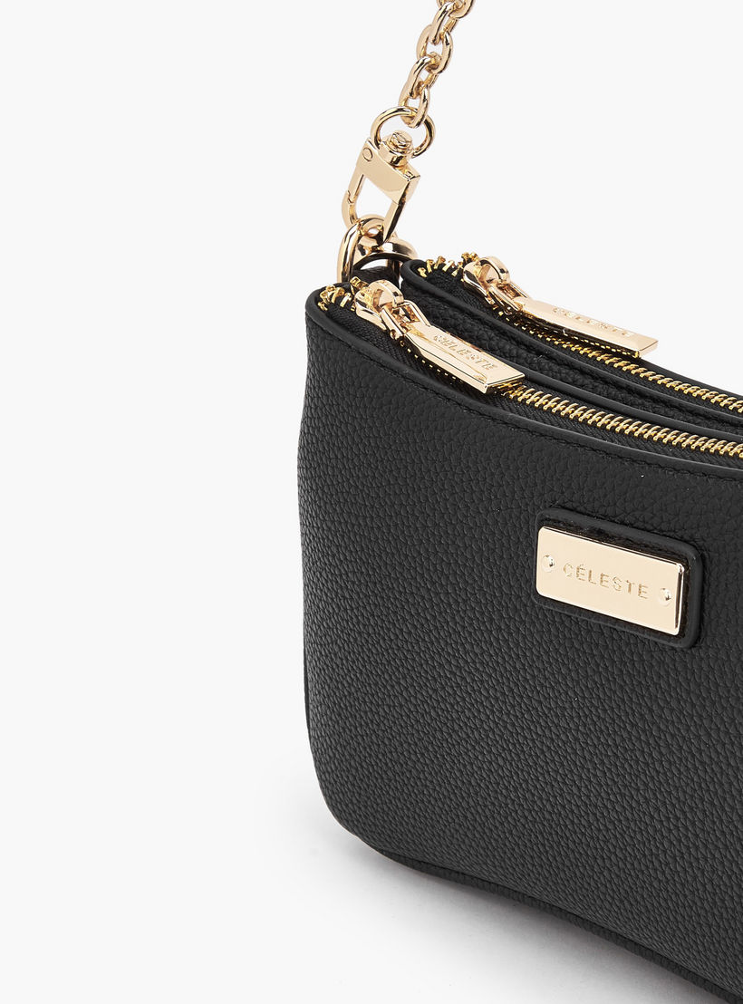 Celeste Textured Crossbody Bag with Zip Closure-women-bagsandwallets-handbags-image-6