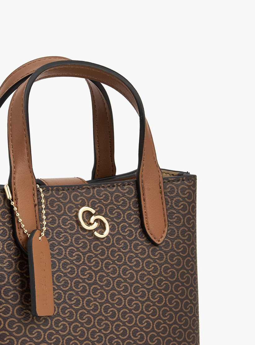 شنطة توتي بمقابض مزدوجة وطبعات مونوجرام من سيليست-women-bagsandwallets-handbags-image-5