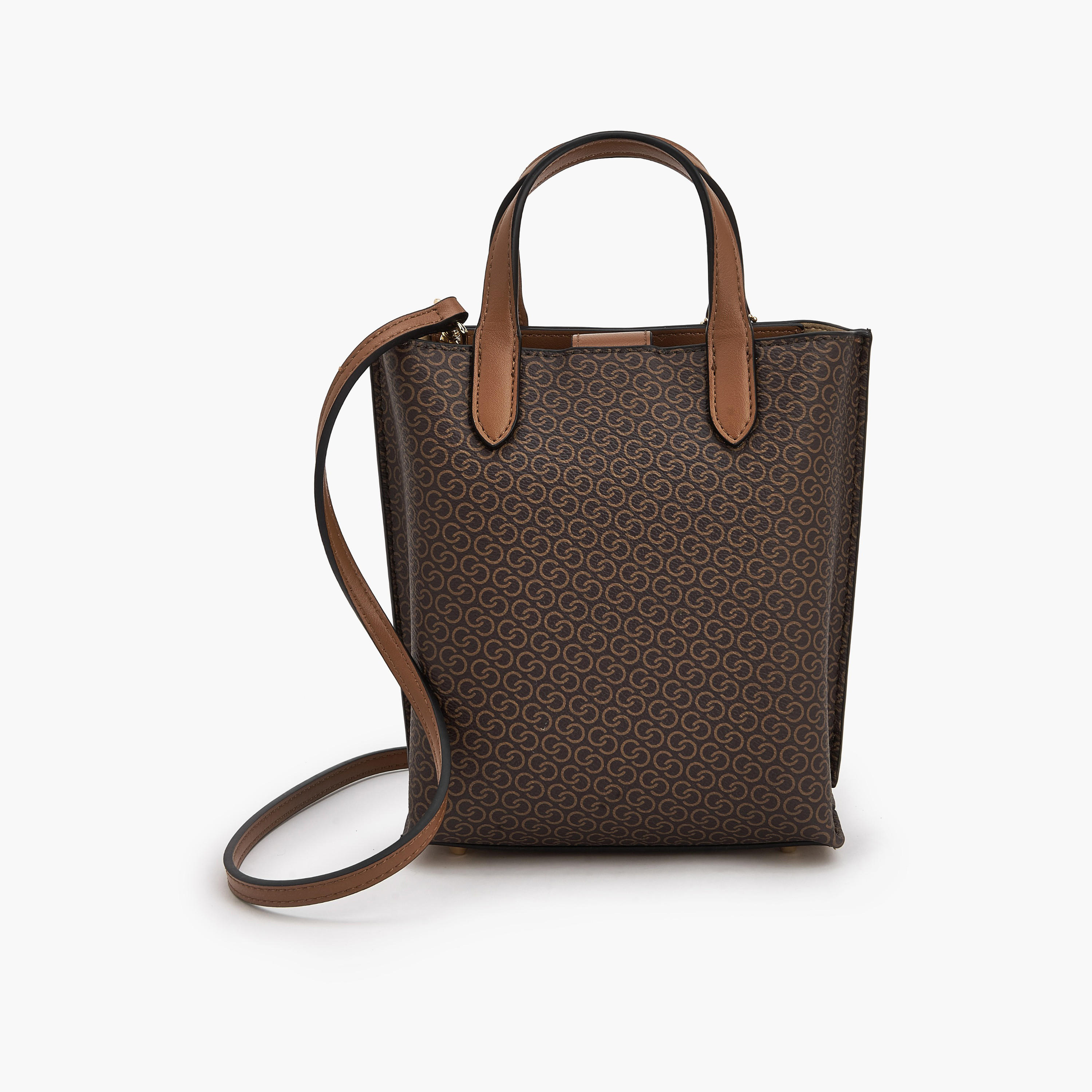 شنطة توتي بمقابض مزدوجة وطبعات مونوجرام من سيليست-women-bagsandwallets-handbags-image-6