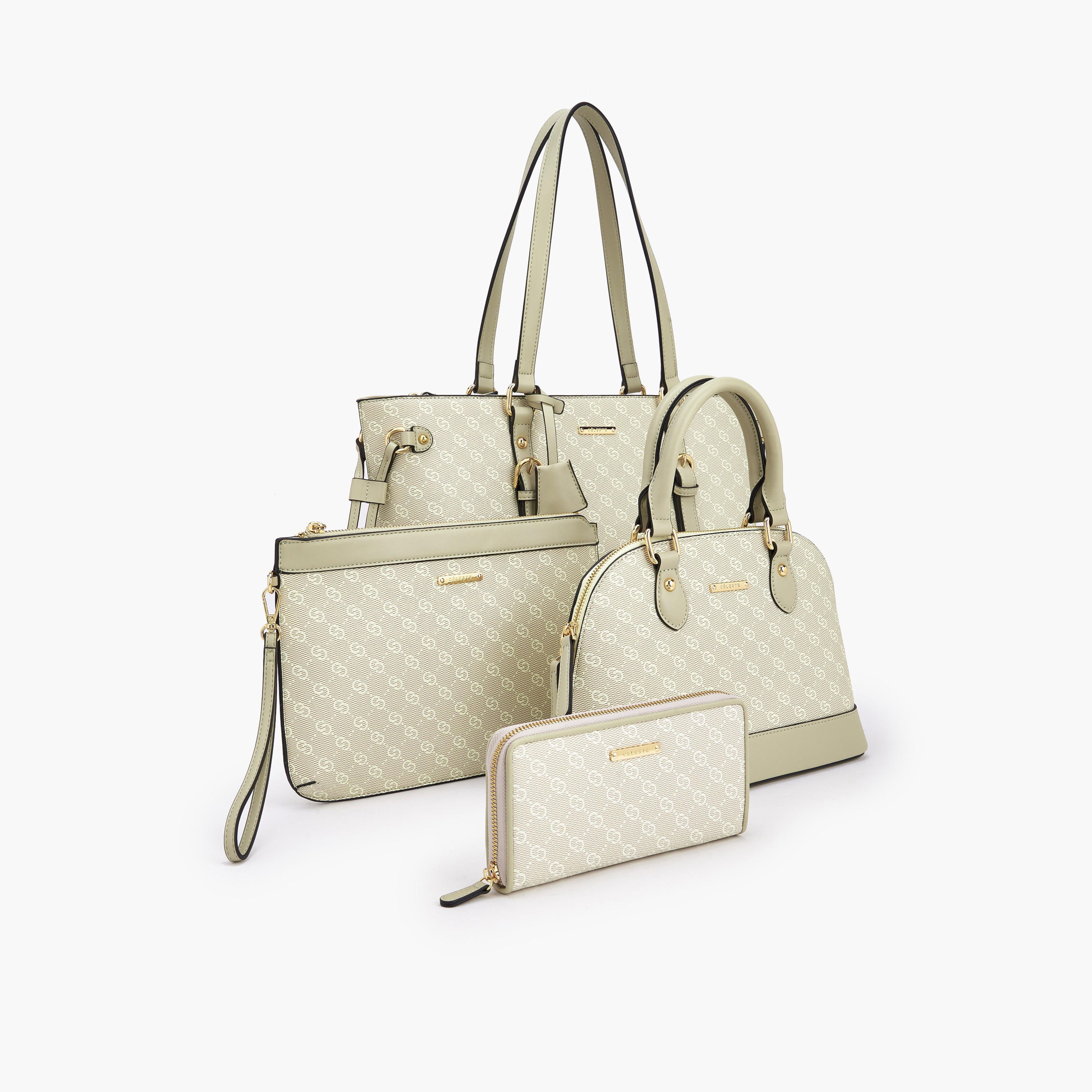 Celeste 4-Piece Monogram Print Bag Set-women-bagsandwallets-handbags-image-10