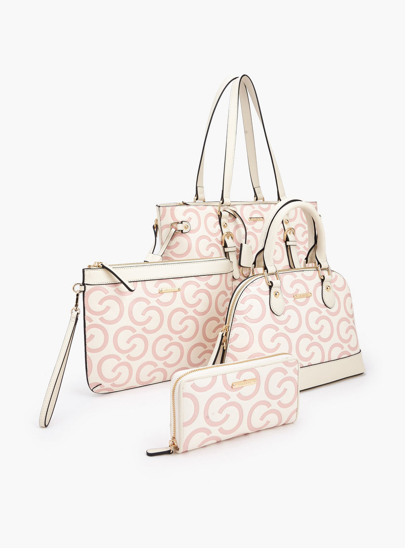 Celeste 4-Piece Tote Bag Set with Monogram Print-women-bagsandwallets-handbags-image-11