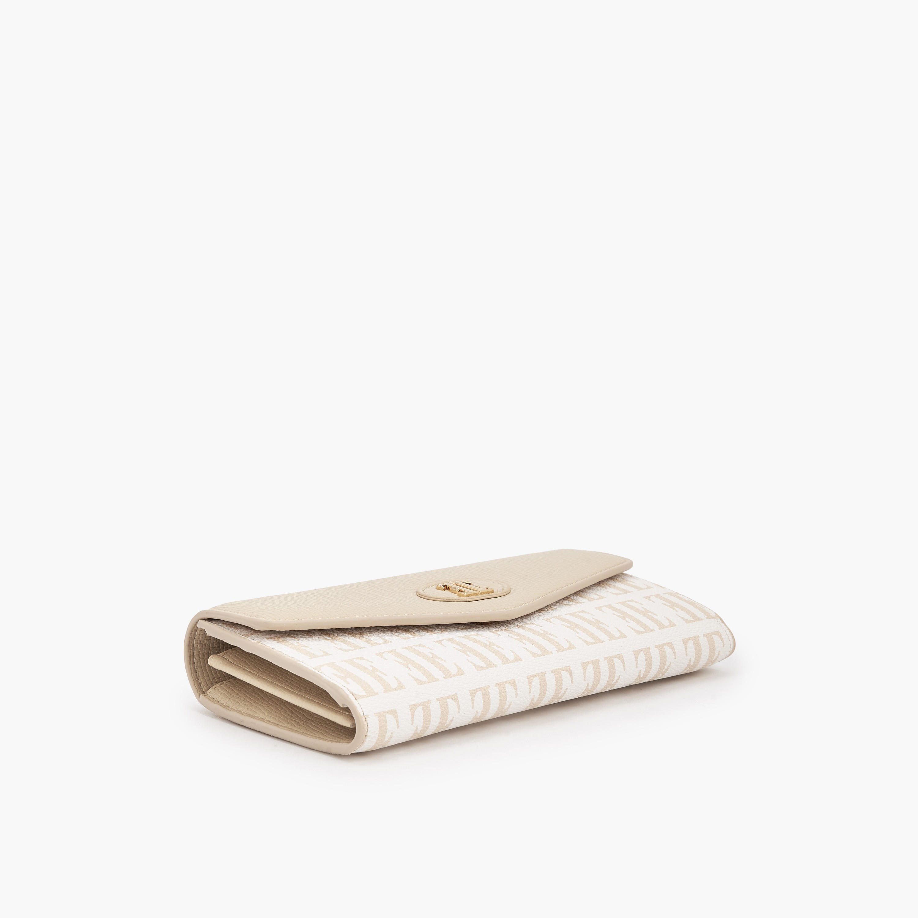 Elle Monogram Print Wallet with Snap Button Closure-women-bagsandwallets-wallets-image-5