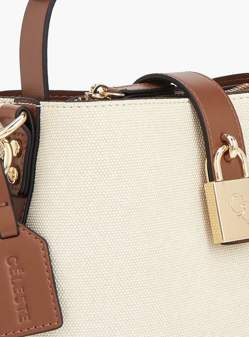 شنطة توتي بارزة الملمس بتفاصيل قفل من سيليست-women-bagsandwallets-handbags-image-5
