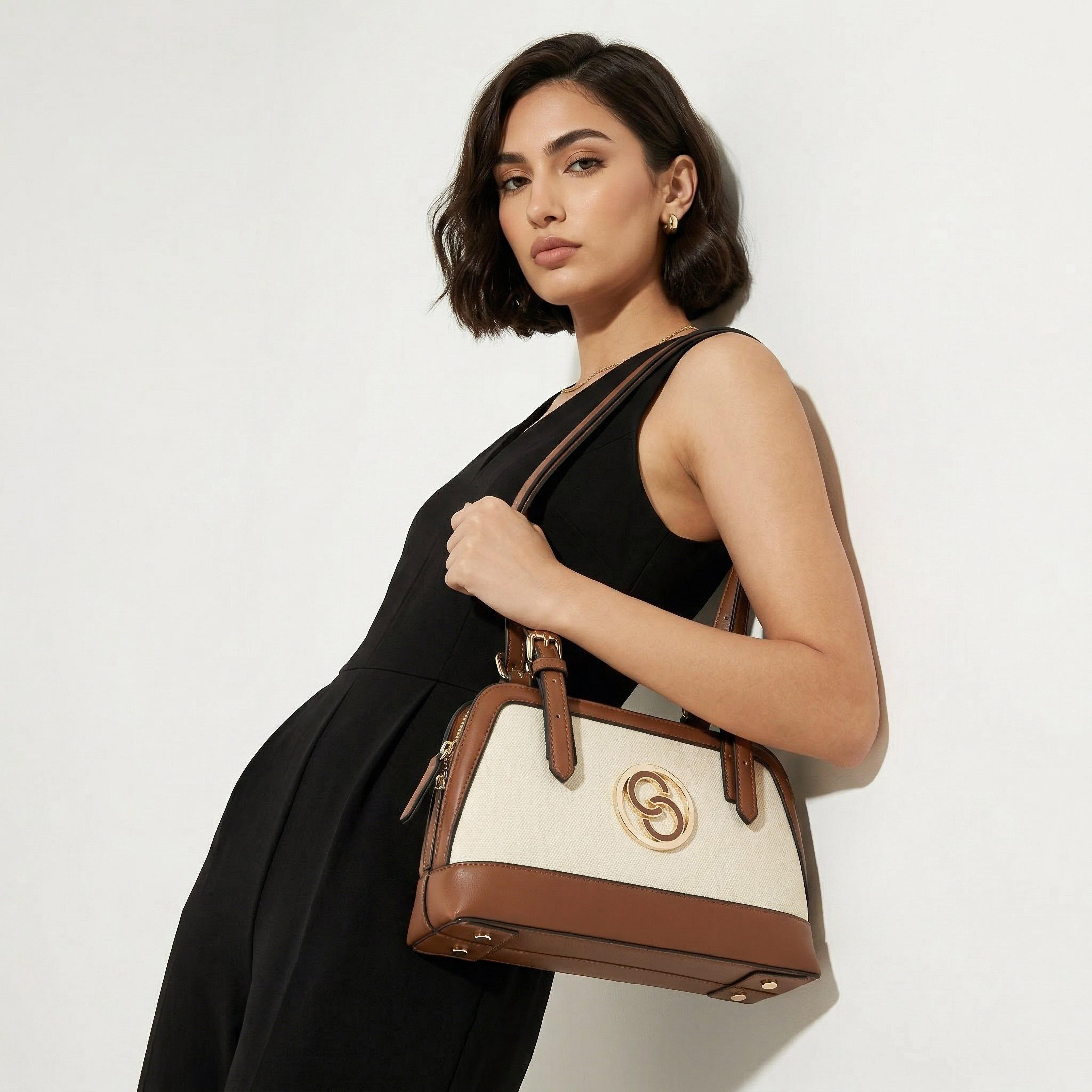 Celeste Textured Tote Bag with Double Handle-women-bagsandwallets-handbags-image-2