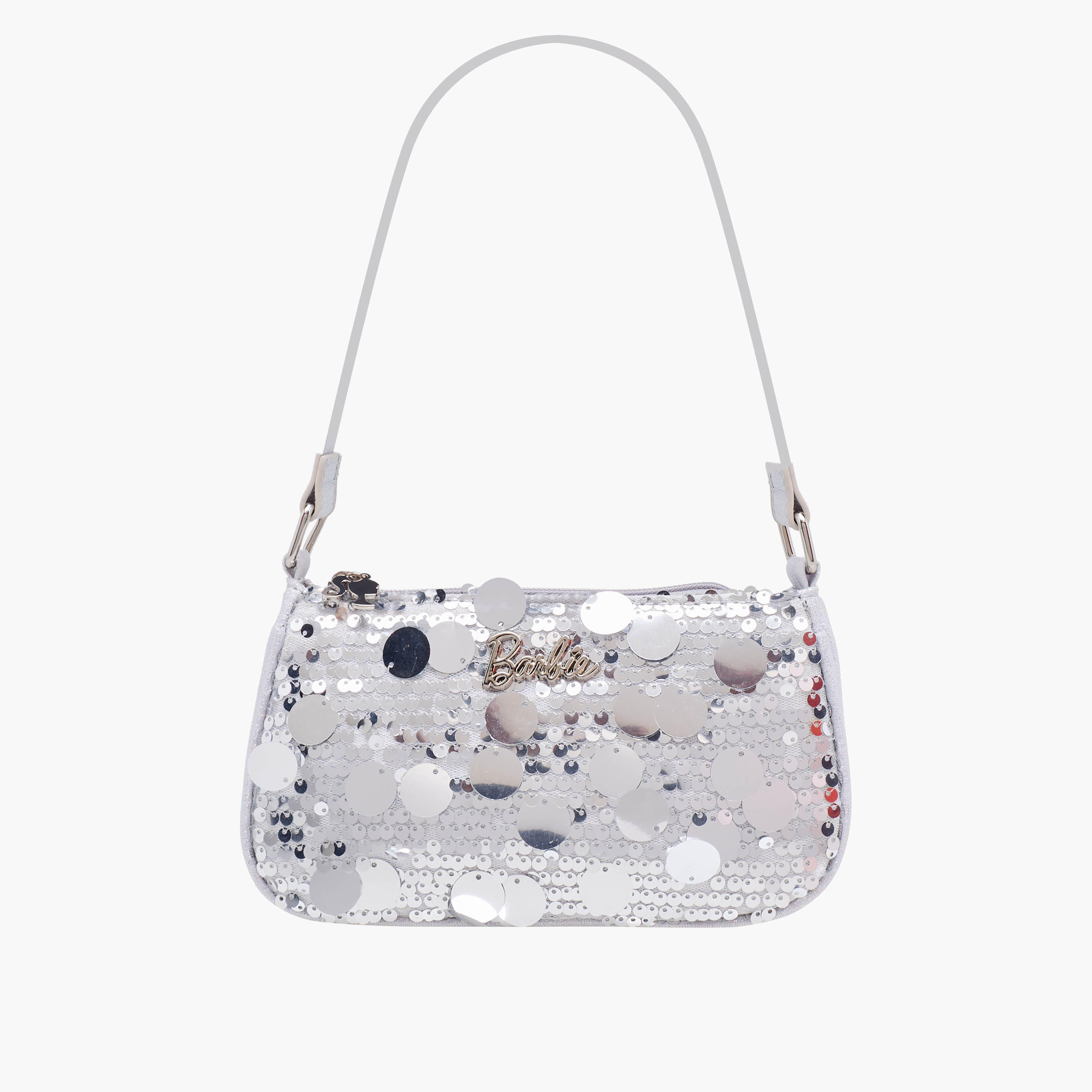 Barbie Embellished Shoulder Bag with Strap Handle-girls-accessories-bags-image-1