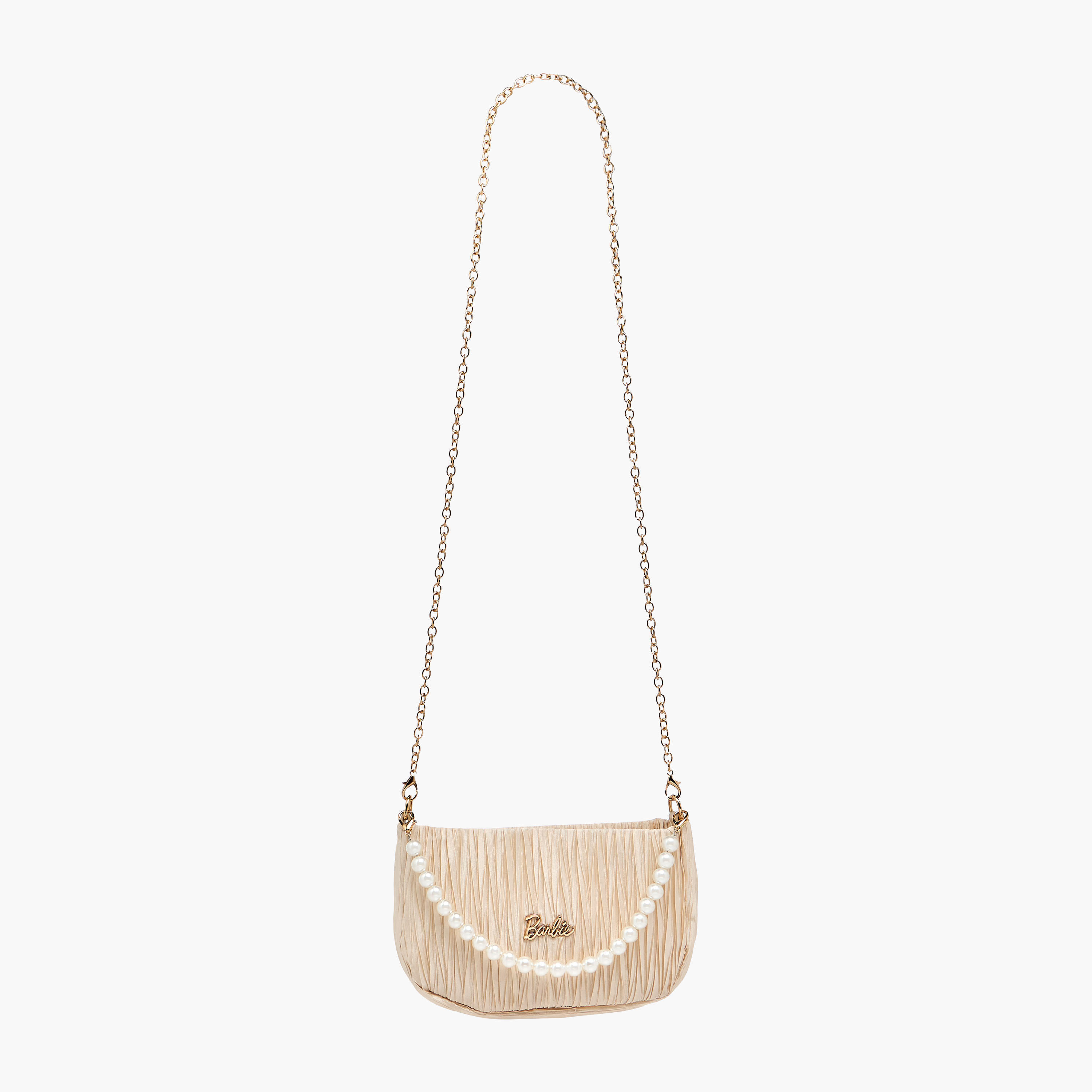 Barbie Pleated Crossbody Bag with Pearl Handle-girls-accessories-bags-image-3