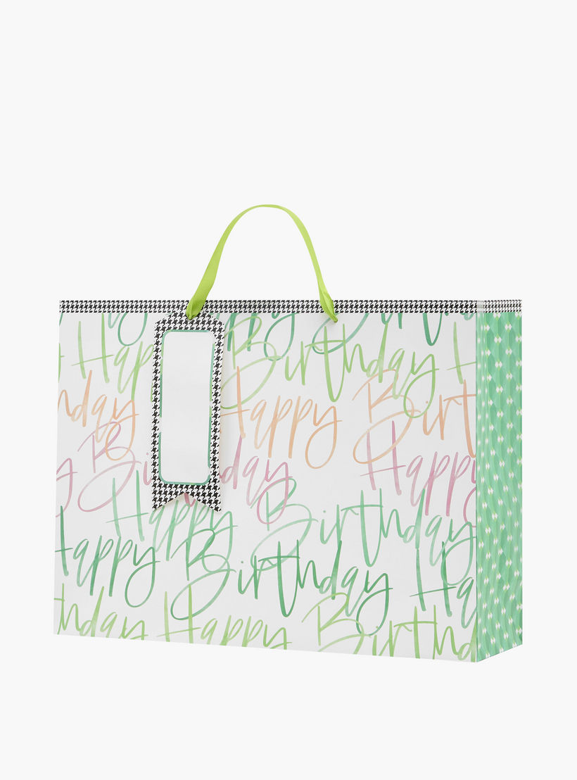 Findz Happy Birthday Print Paper Gift Bag - Extra Large-household-giftingaccessories-giftings-image-2