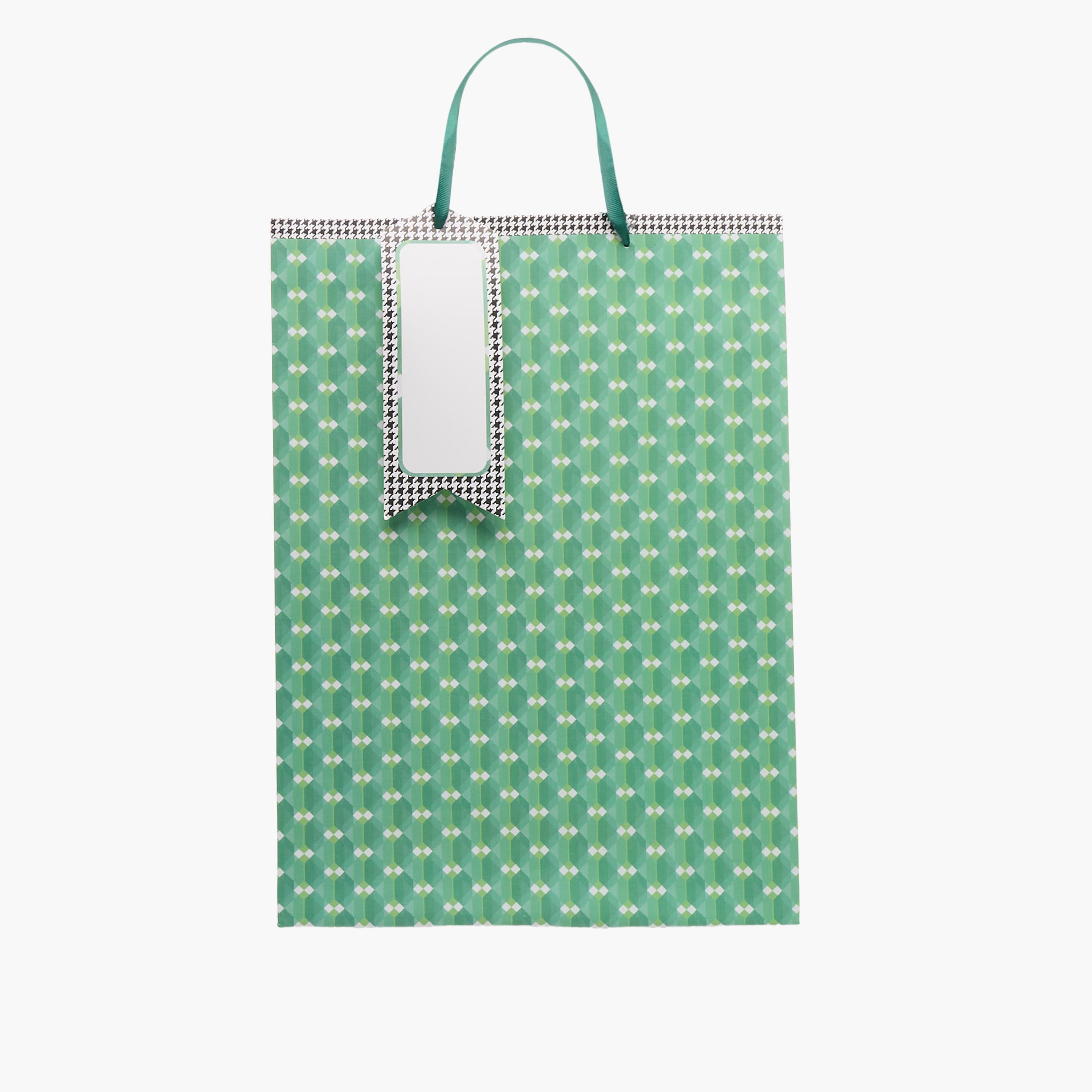 Findz Geometric Print Paper Gift Bag - Large-household-giftingaccessories-giftings-image-1