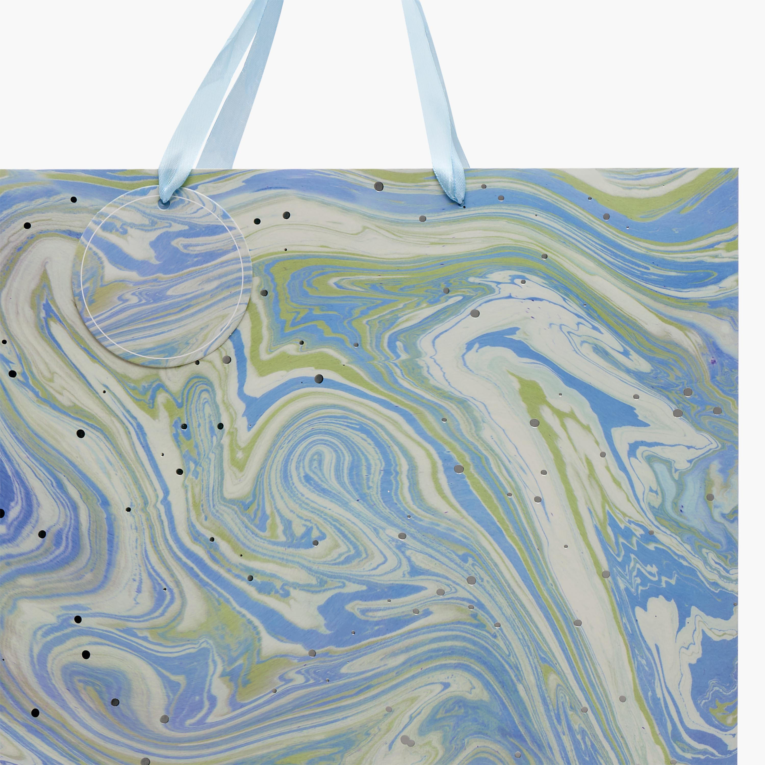 Findz Marble Print Paper Gift Bag - Large-household-giftingaccessories-giftings-image-3