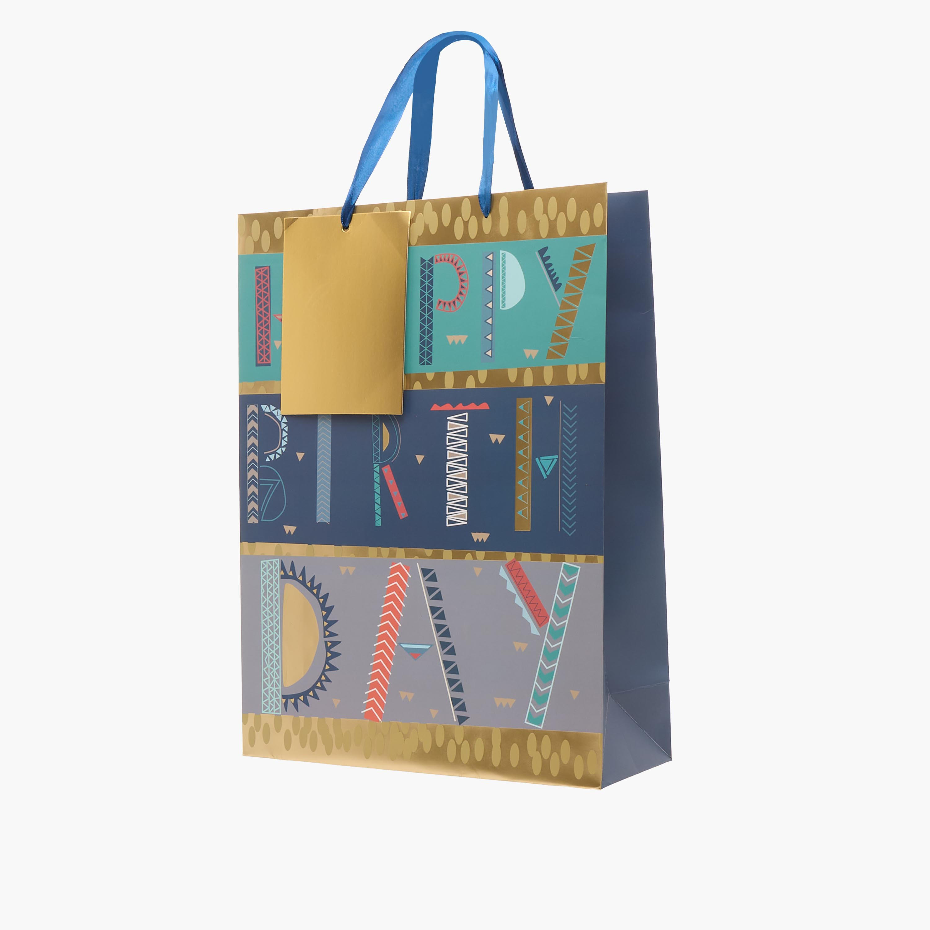 Findz Happy Birthday Print Paper Gift Bag - Extra Large-household-giftingaccessories-giftings-image-2