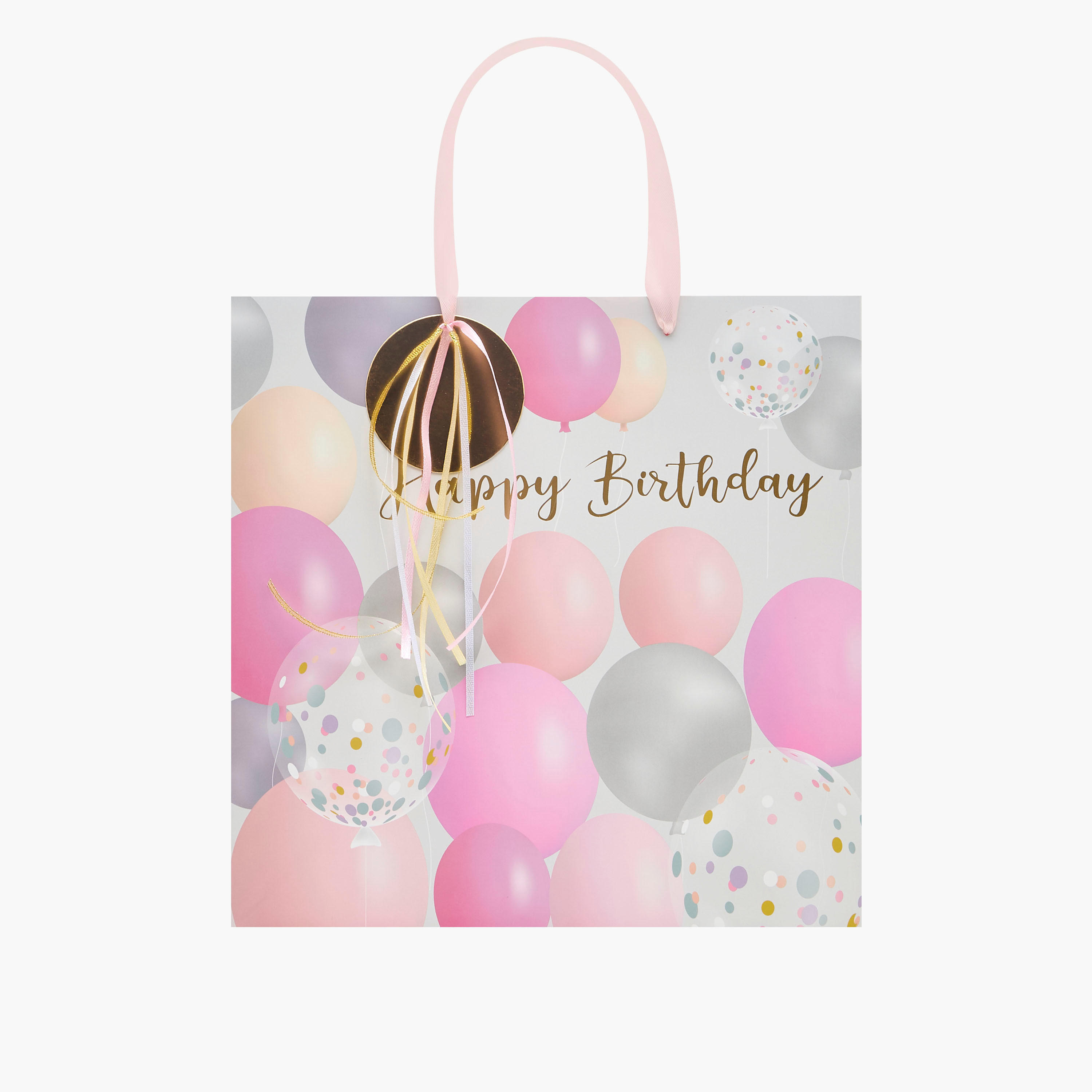 Findz Happy Birthday Balloon Print Paper Gift Bag - Large-household-giftingaccessories-giftings-image-1