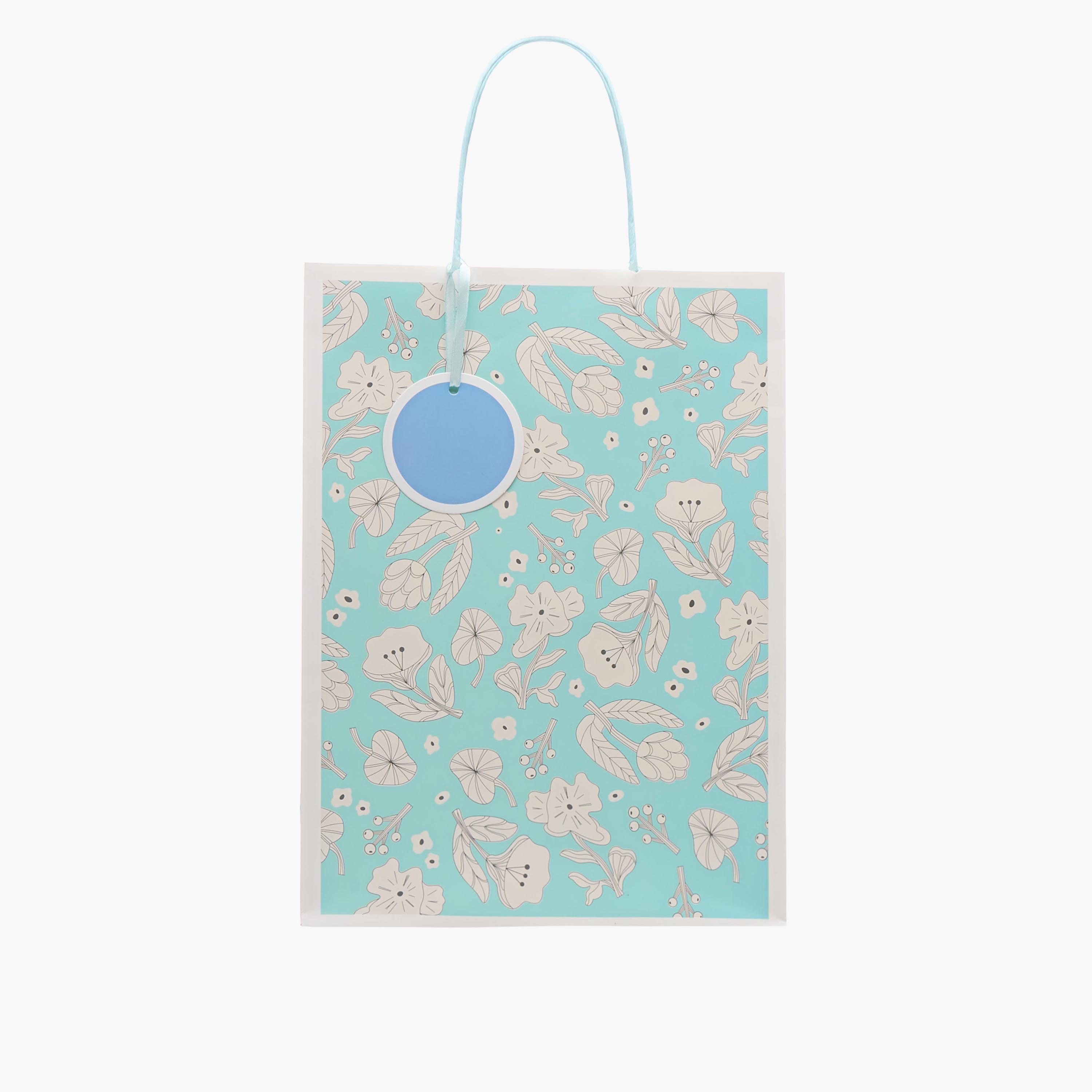 Findz Floral Print Paper Gift Bag - Extra Large-household-giftingaccessories-giftings-image-1