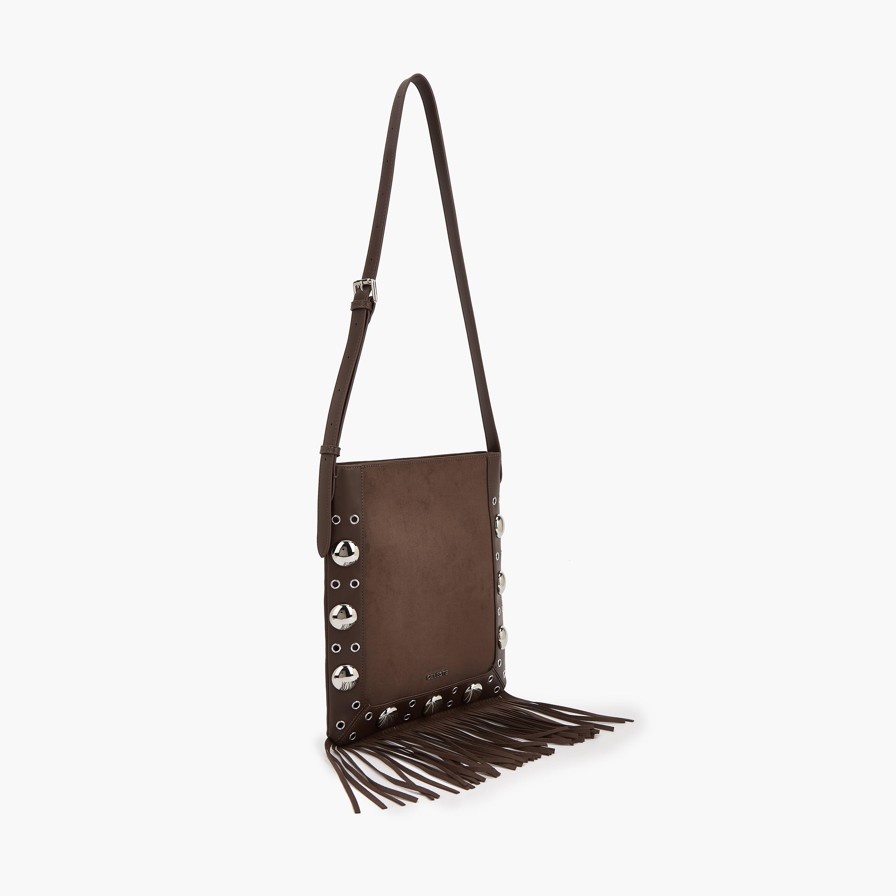Celeste Studded Shoulder Bag with Fringe Hem-women-bagsandwallets-handbags-image-4