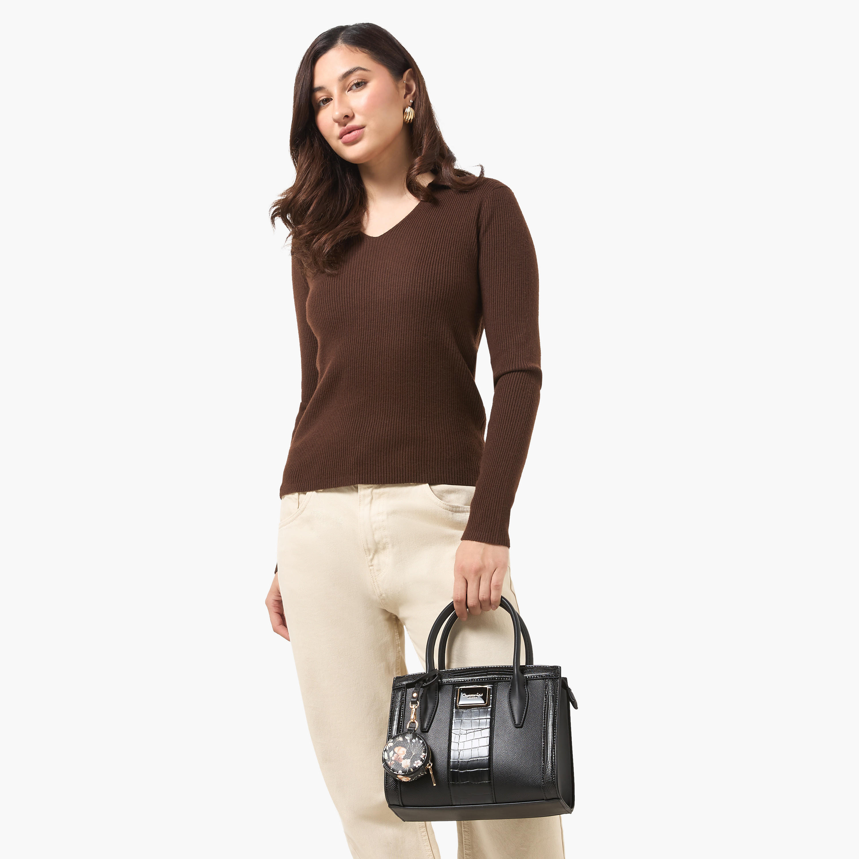 Charlotte Reid Panelled Satchel Bag with Detachable Strap-women-bagsandwallets-handbags-image-2