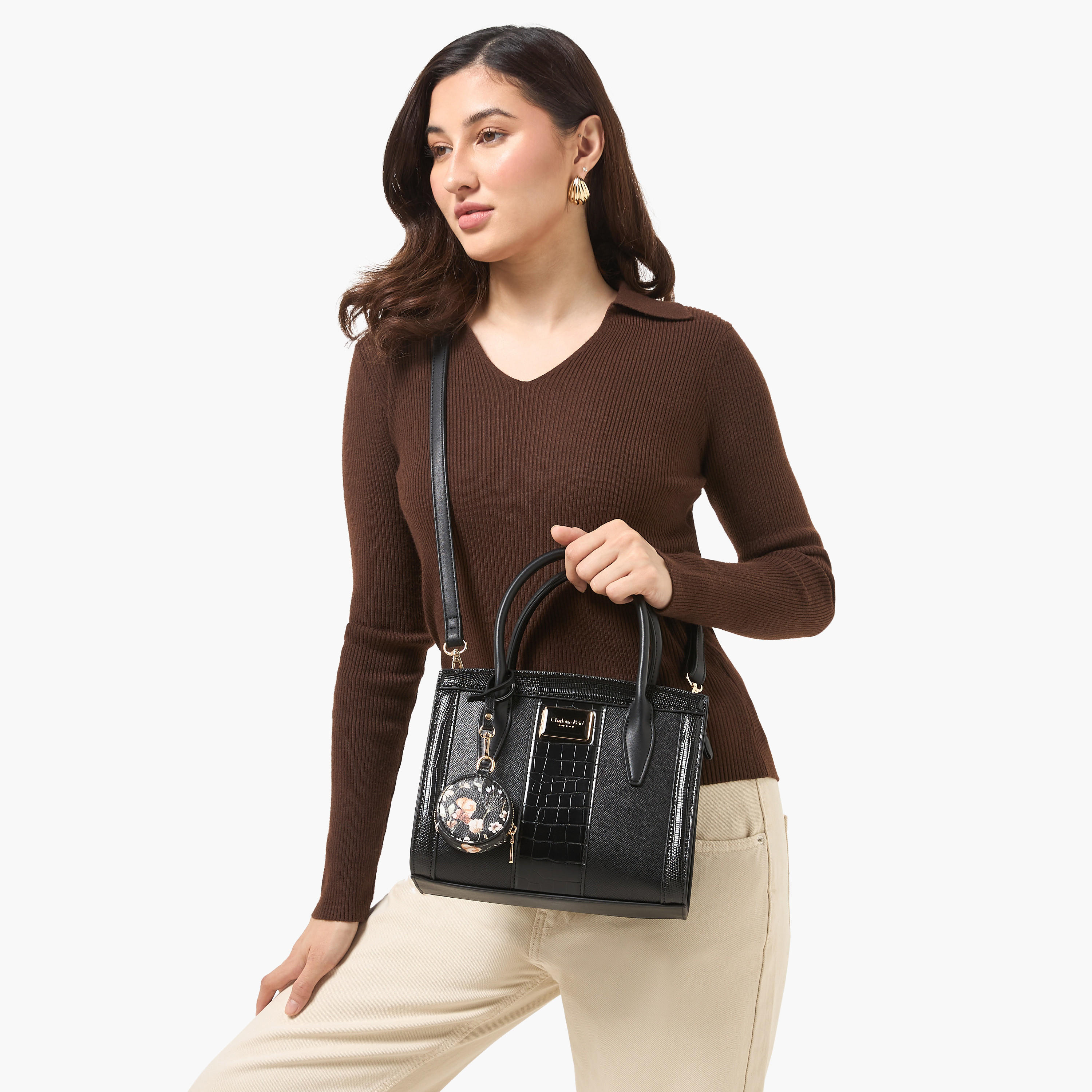 Charlotte Reid Panelled Satchel Bag with Detachable Strap-women-bagsandwallets-handbags-image-8