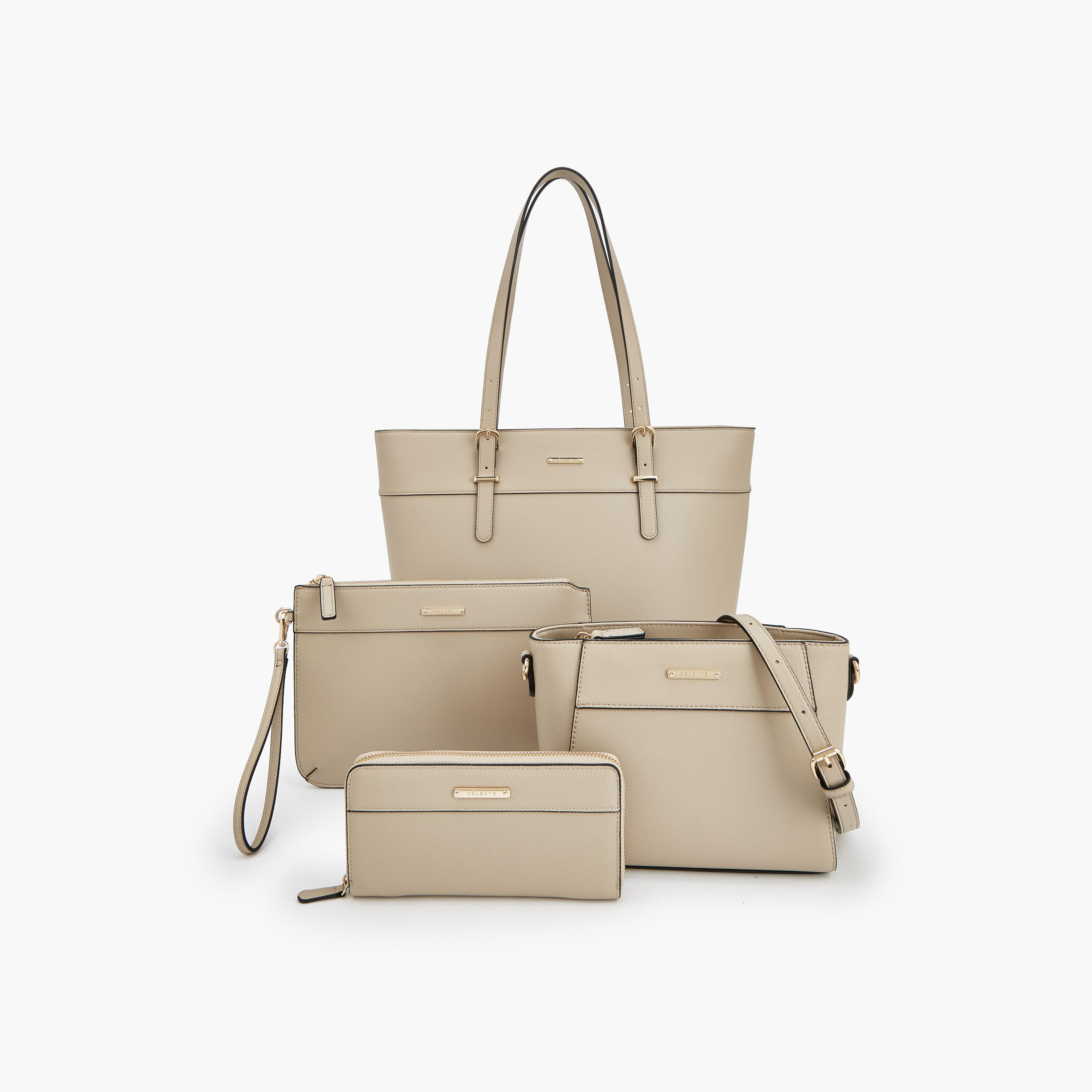 طقم شنطة توتي 4 قطع بتصميم سادة من سيليست-women-bagsandwallets-handbags-image-10