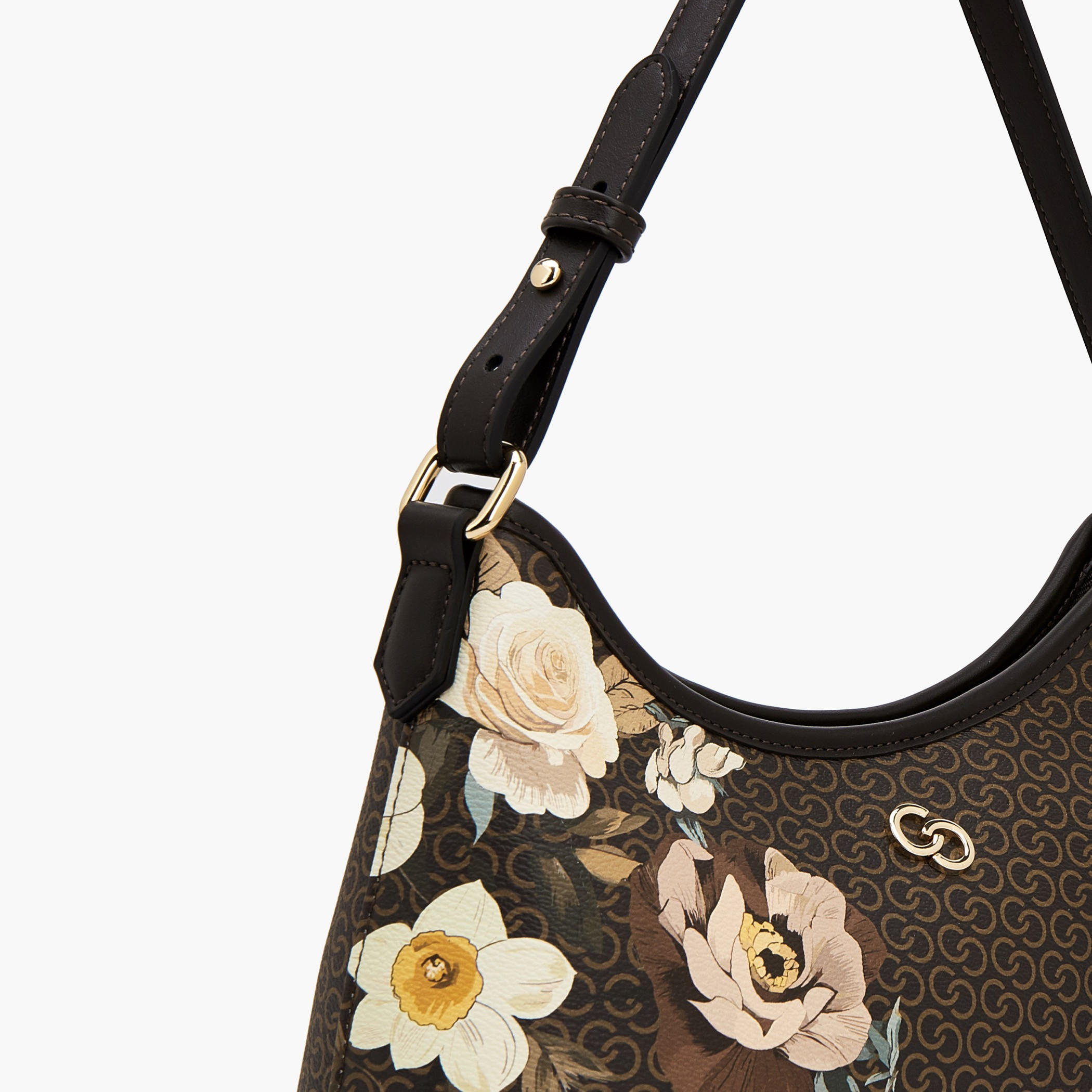 Celeste Floral Print Shoulder Bag with Adjustable Strap-women-bagsandwallets-handbags-image-4