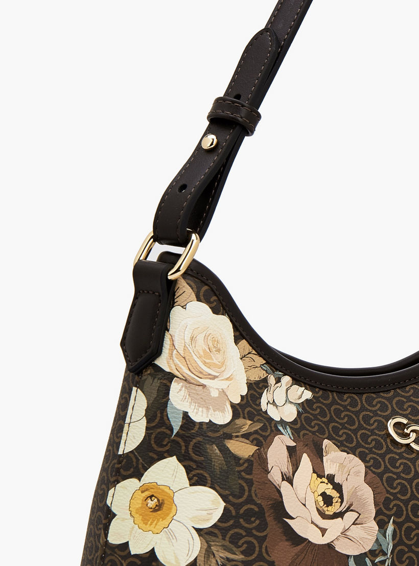 Celeste Floral Print Shoulder Bag with Adjustable Strap-women-bagsandwallets-handbags-image-4