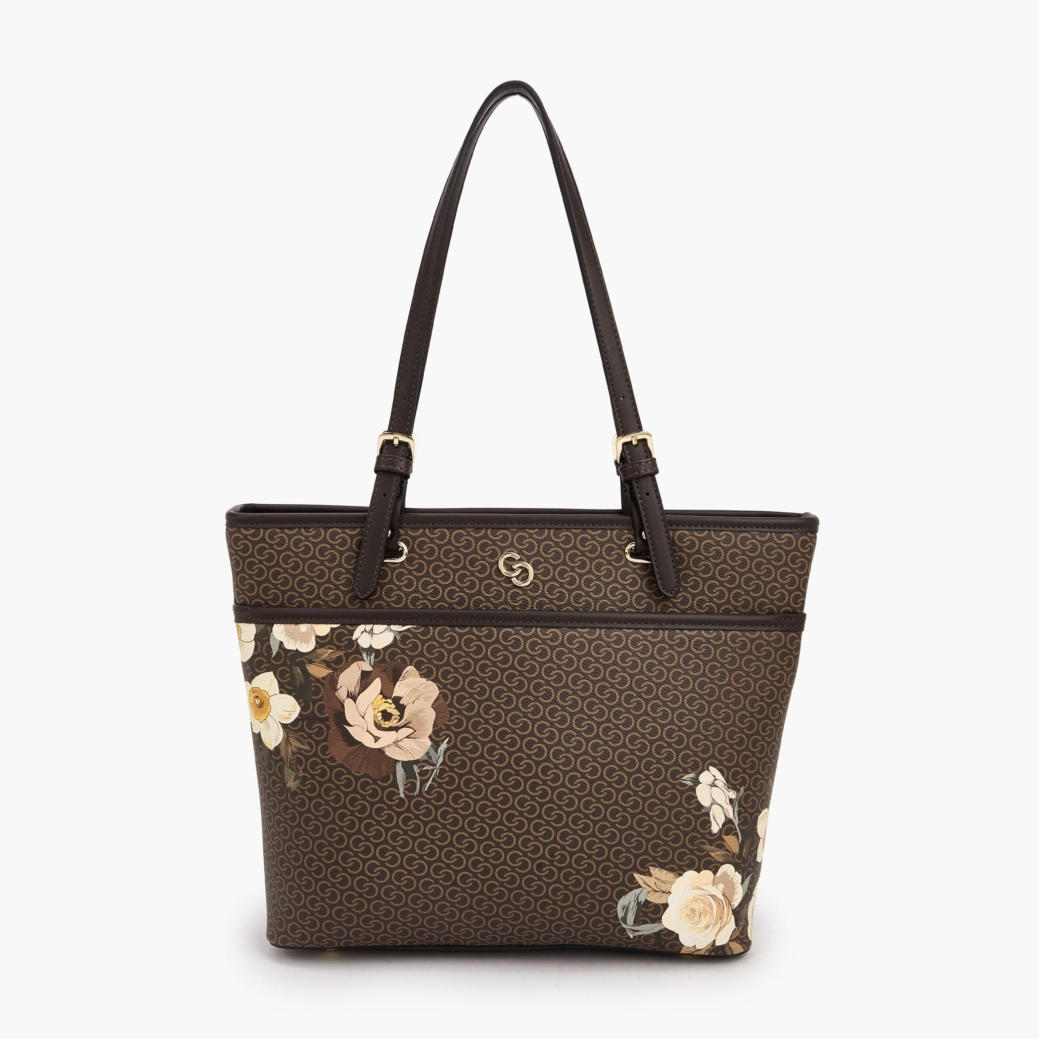 Celeste Monogram Floral Print Tote Bag with Handles-women-bagsandwallets-handbags-image-1