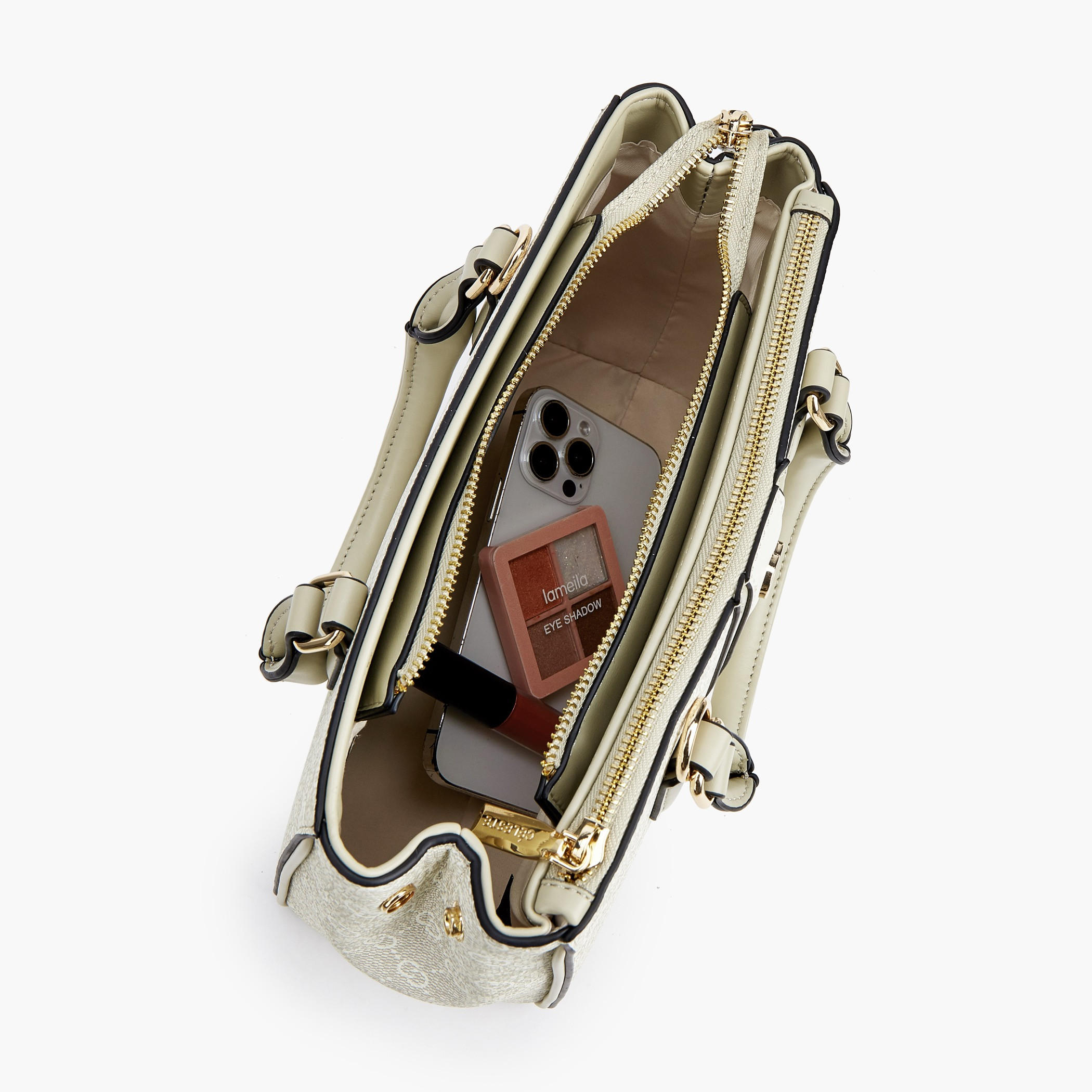 شنطة توتي بطبعات مونوجرام مع حزام قابل للتعديل من سيليست-women-bagsandwallets-handbags-image-8