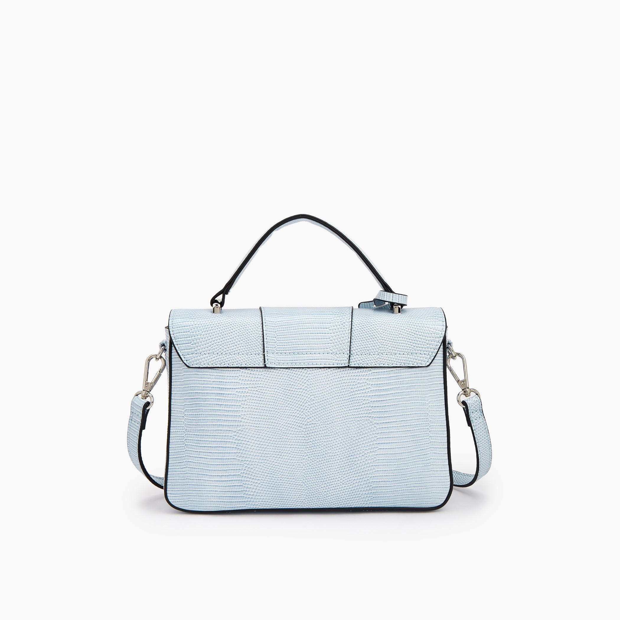 Celeste Textured Satchel Bag with Adjustable Strap-women-bagsandwallets-handbags-image-5