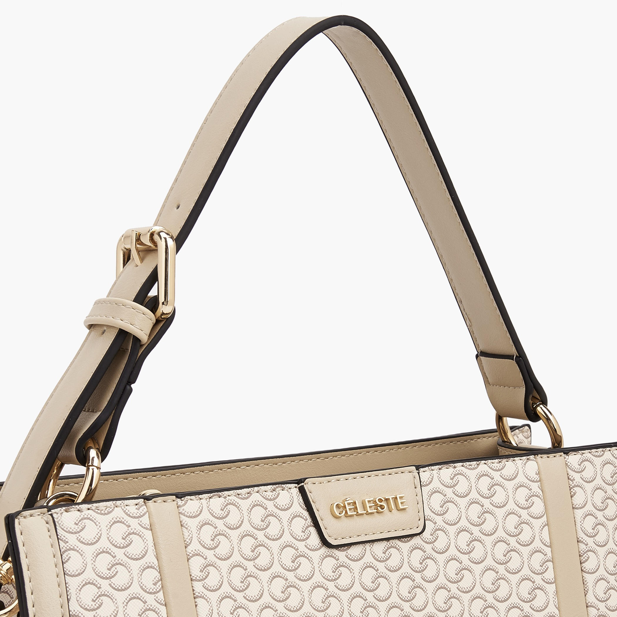 Celeste Monogram Print Tote Bag with Adjustable Strap-women-bagsandwallets-handbags-image-5