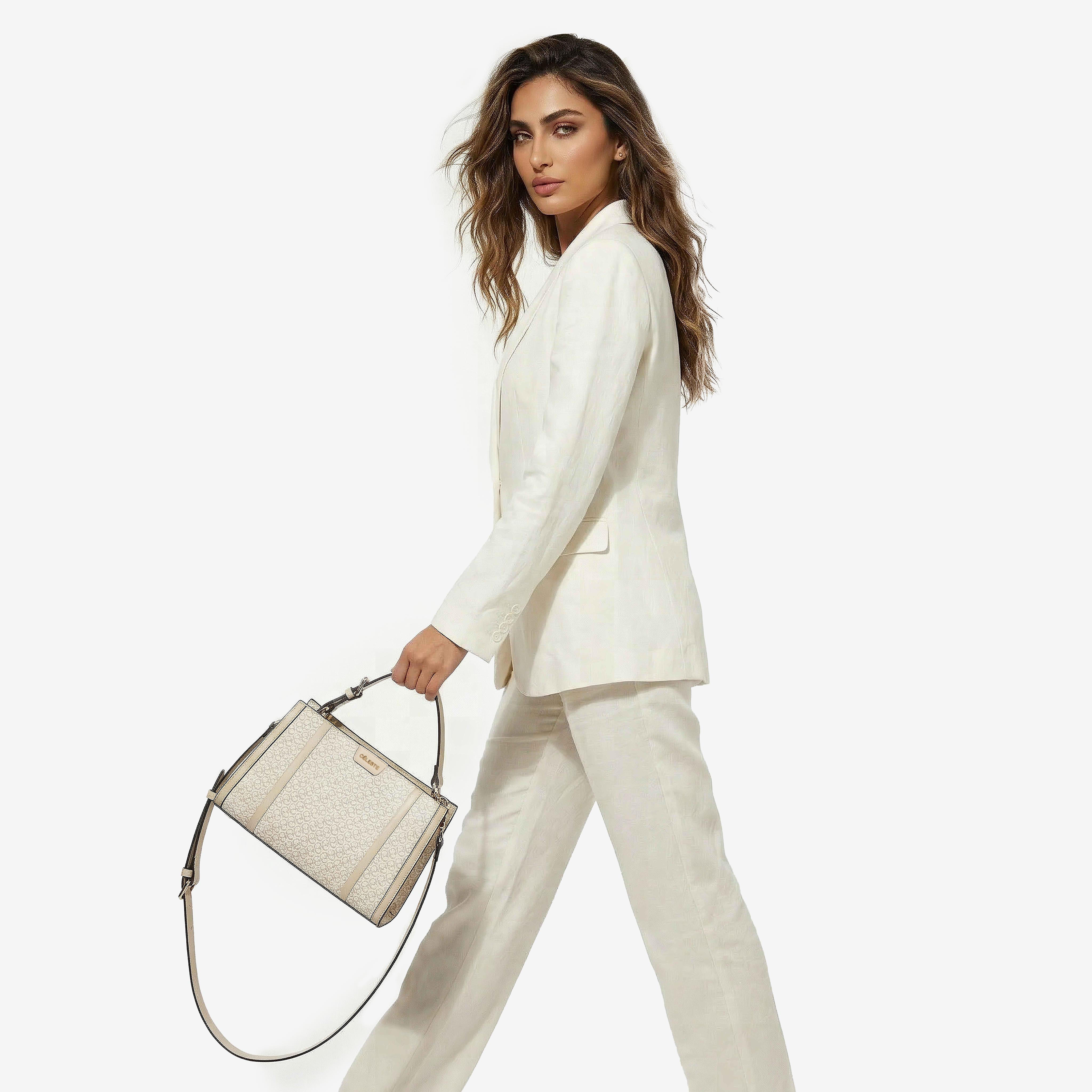 شنطة توتي بطبعات مونوجرام مع حزام قابل للتعديل من سيليست-women-bagsandwallets-handbags-image-2