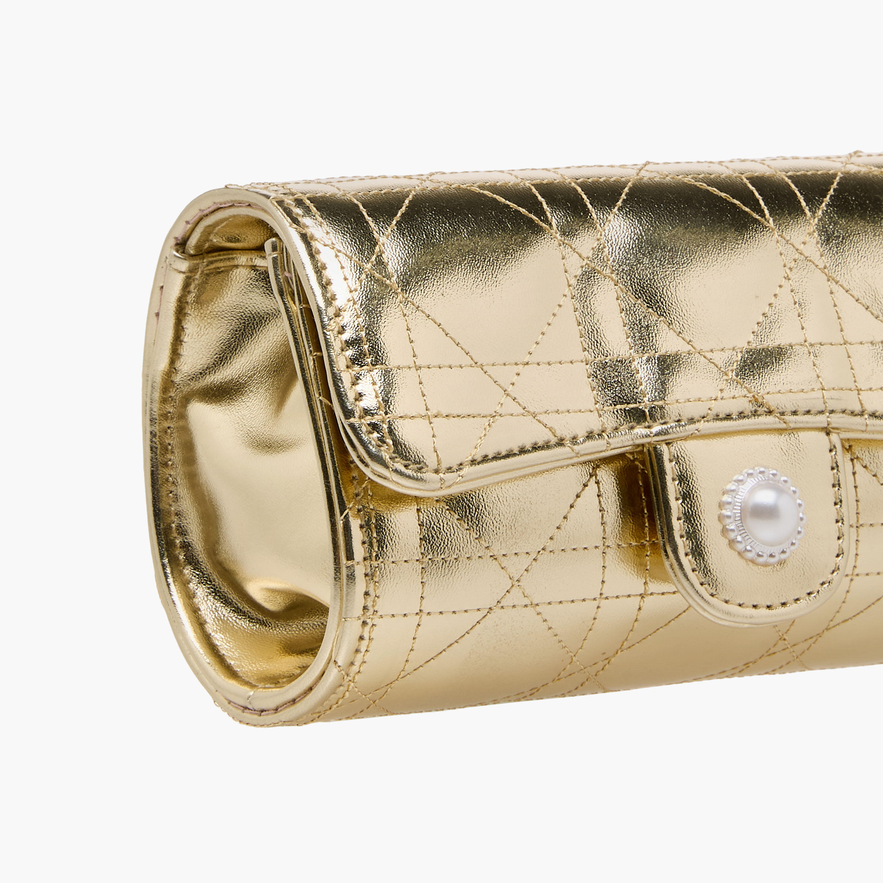 شنطة كروس بودي مبطنة بحزام سلسلة من ليتل ميسي-girls-accessories-bags-image-4